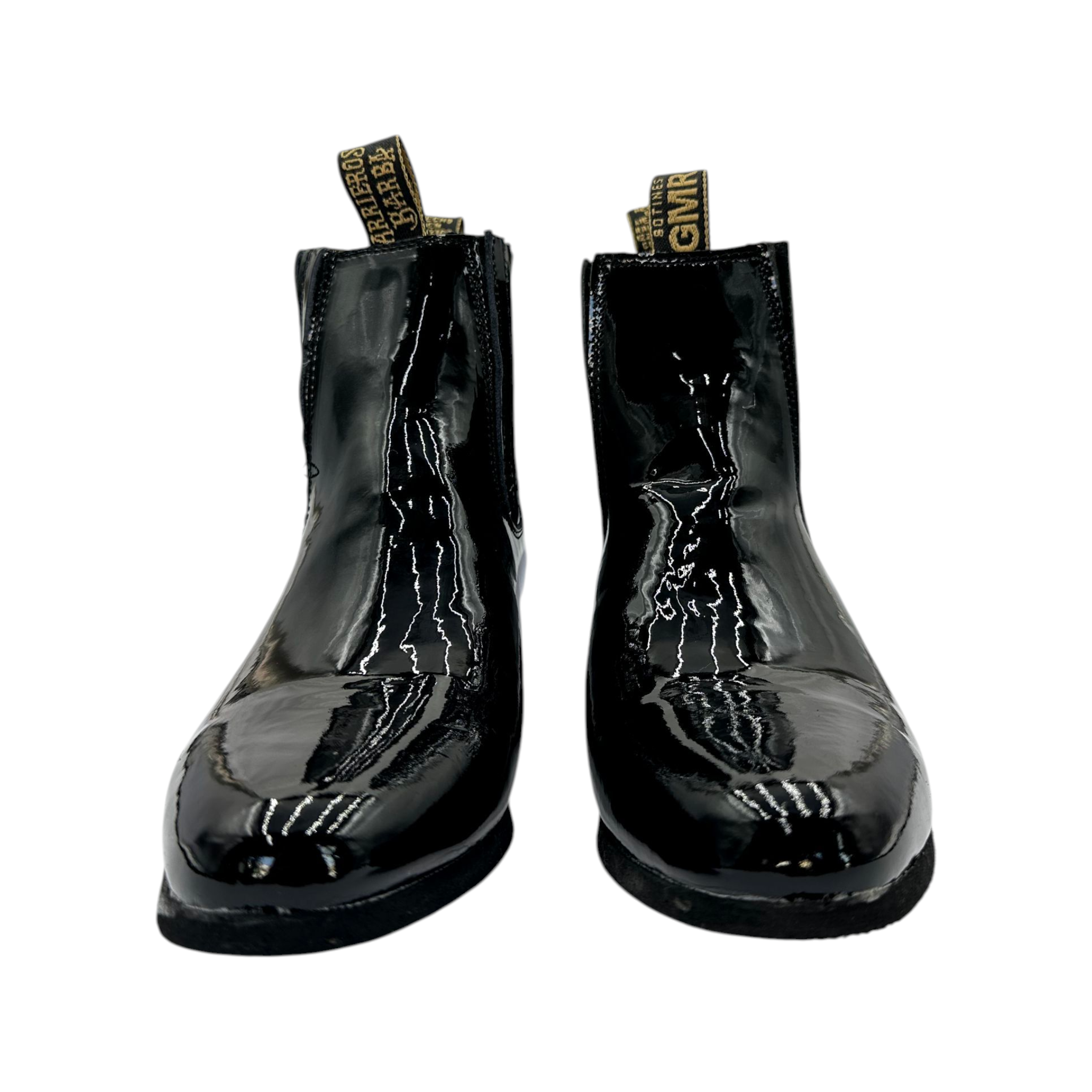 BOTIN GMR PIEL NEGRO DE CHAROL.