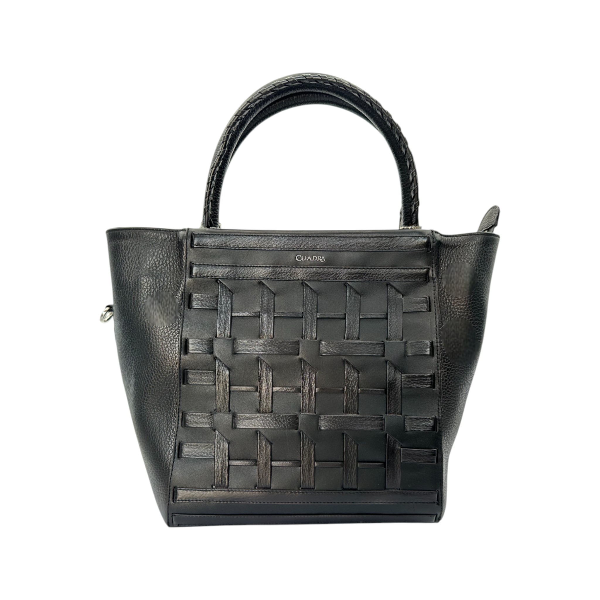 BOLSA EN PIEL GENUINA DE RES NEGRA
