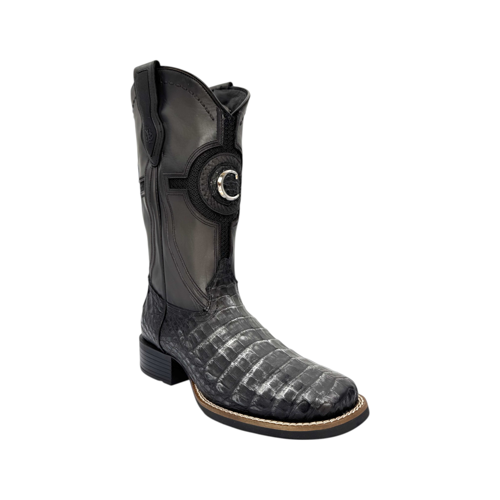 BOTA RODEO EN PIEL GENUINA DE FUSCUS PARA CABALLERO