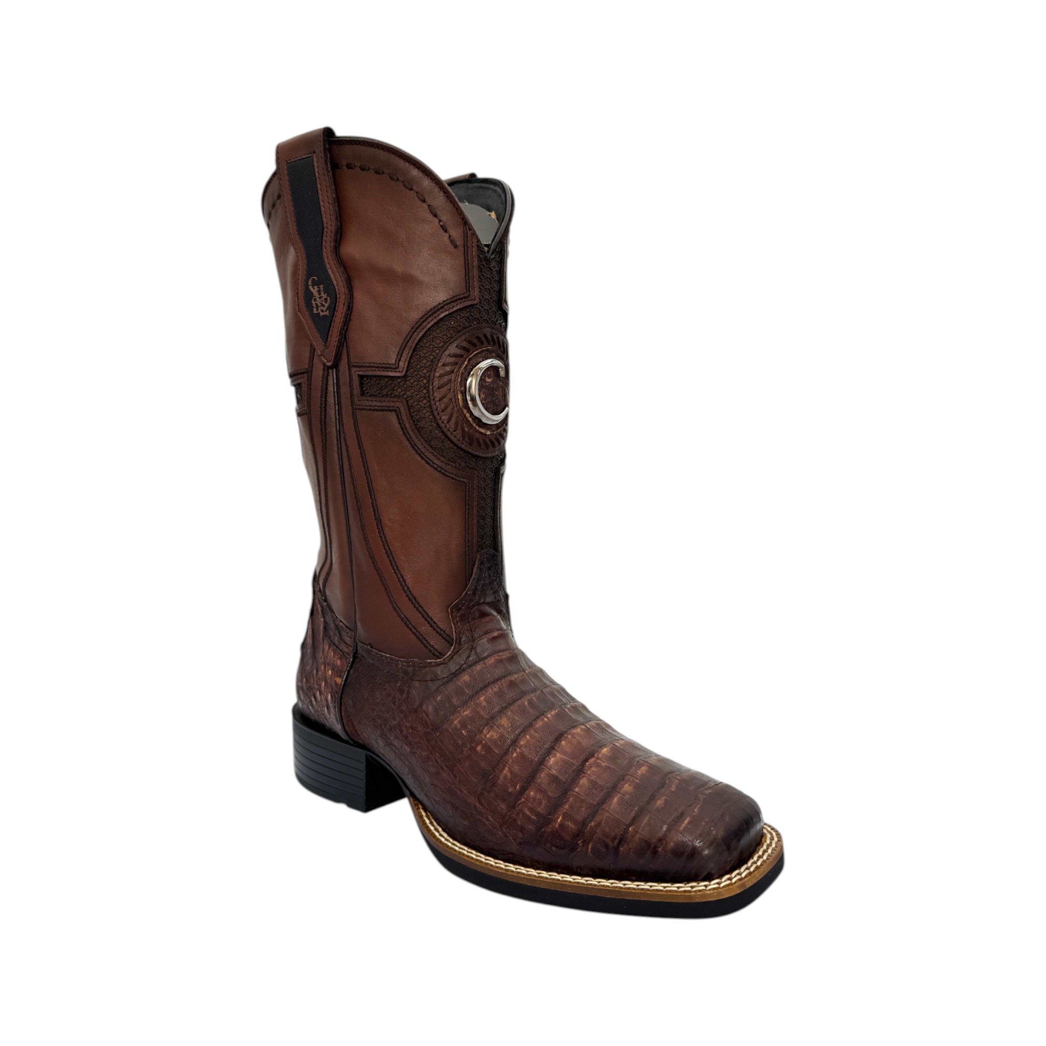 BOTA RODEO EN PIEL GENUINA DE FUSCUS PARA CABALLERO