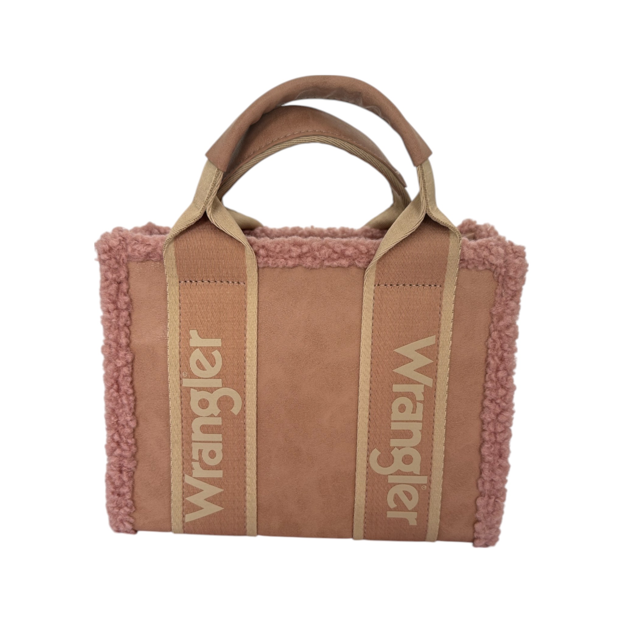 BOLSO DAMA WRANGLER CON BORREGA EN LAS ORILLAS ROSA