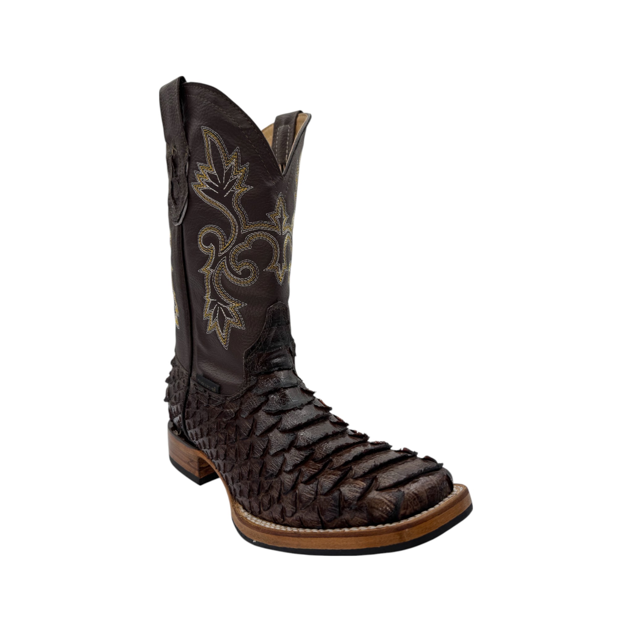 BOTA VAQUERO SM HORMA RODEO IMIT. PITON CAFÉ