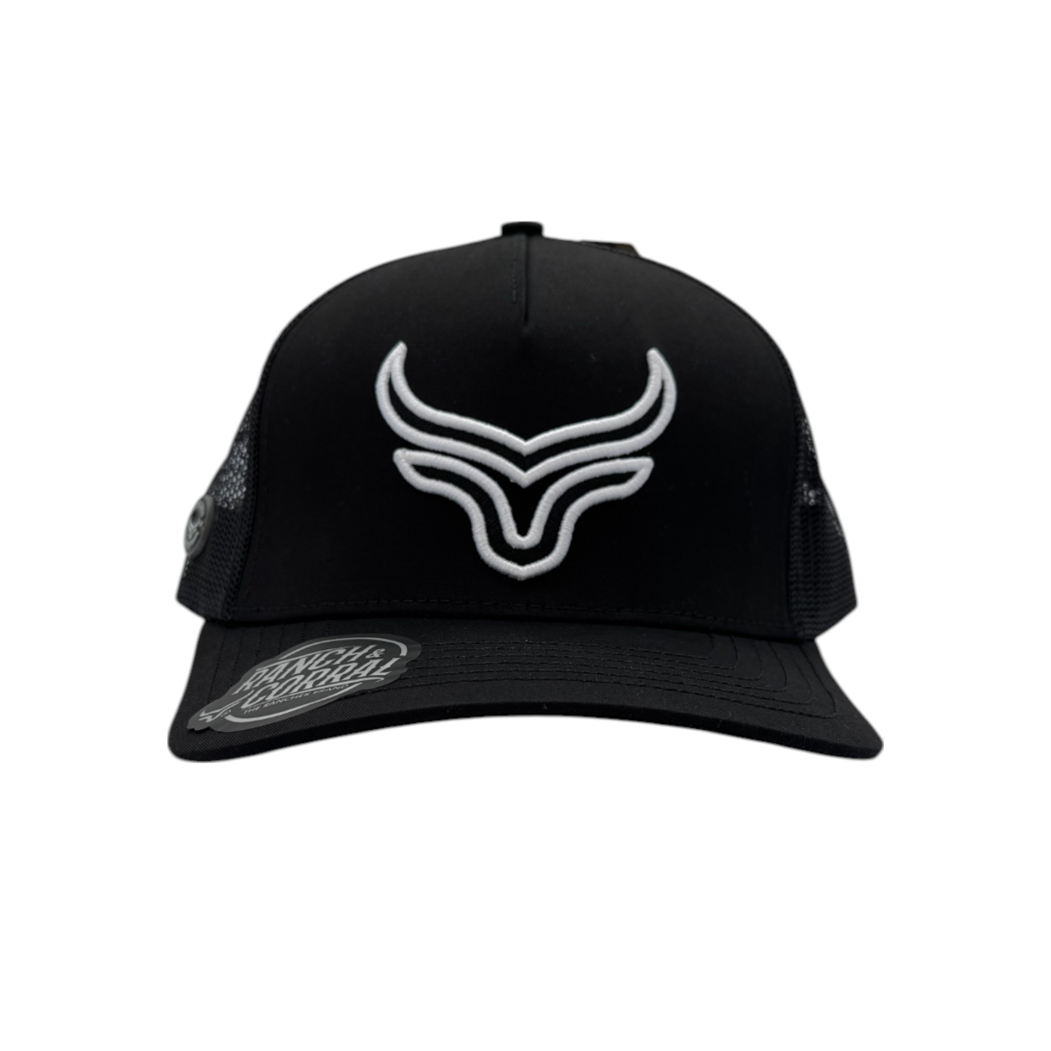 GORRA RANCH&CORRAL CLASSIC NEGRO LOGO BLANCO.