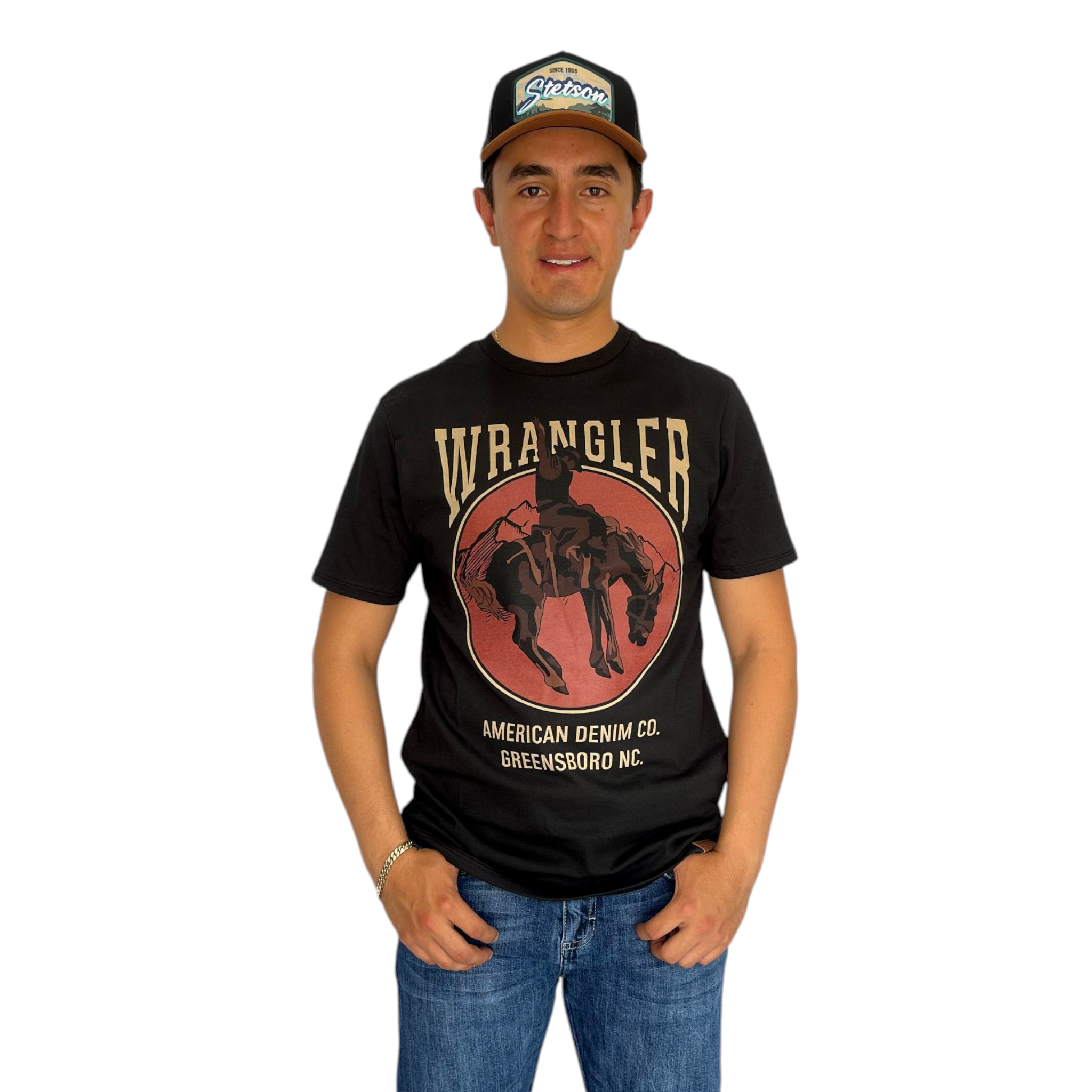 PLAYERA DE CABALLERO WRANGLER AMERICAN DENIM.
