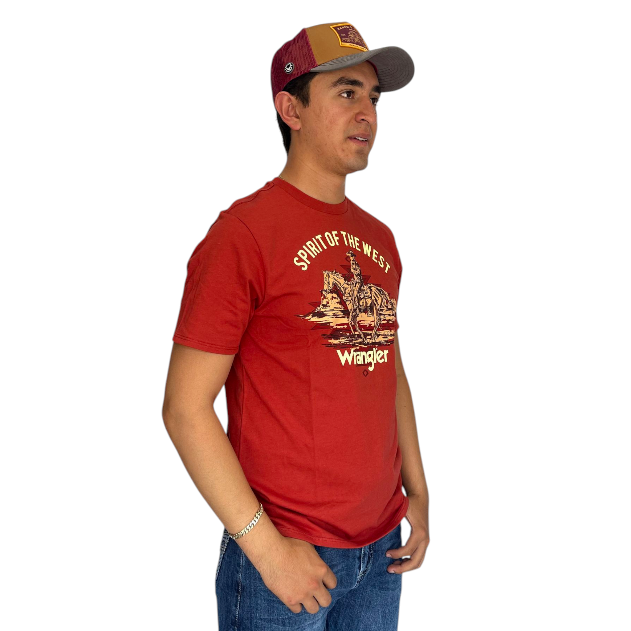 PLAYERA DE CABALLERO WRANGLER  SPIRIT OF THE WEST.