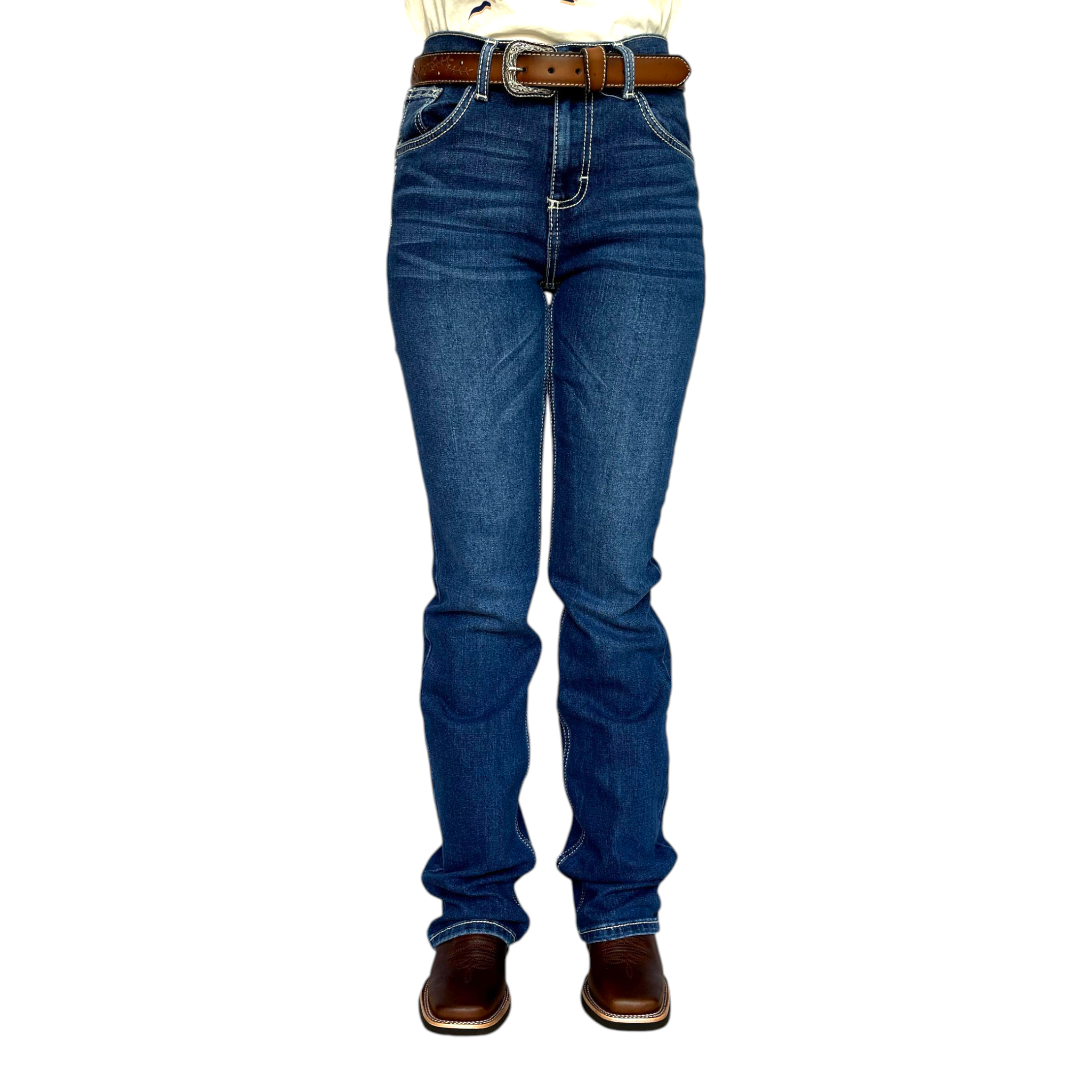 PANTALON WRANGLER DE DAMA CINTURA ALTA. MOD.112373595