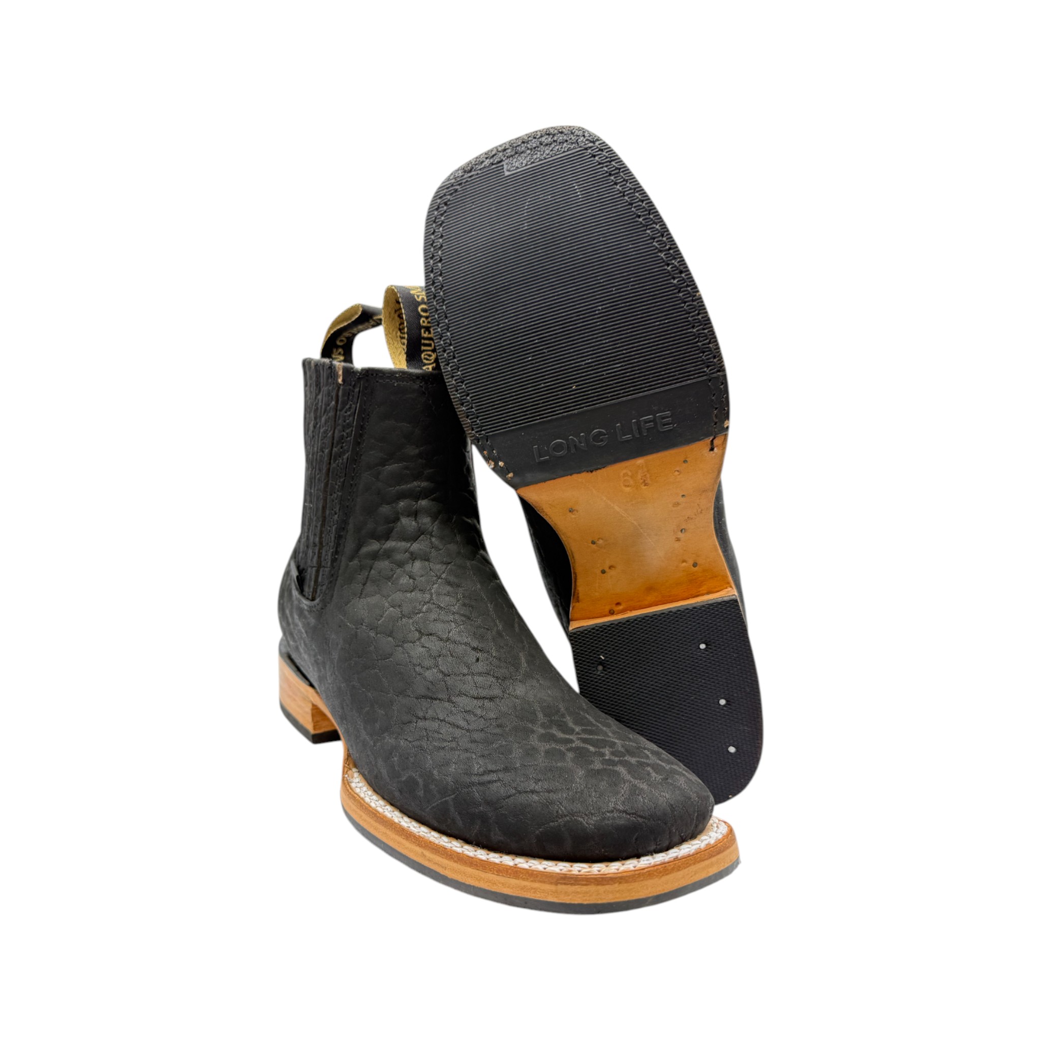 BOTIN VAQUERO SM HORMA RODEO CUELLO DE TORO NEGRO