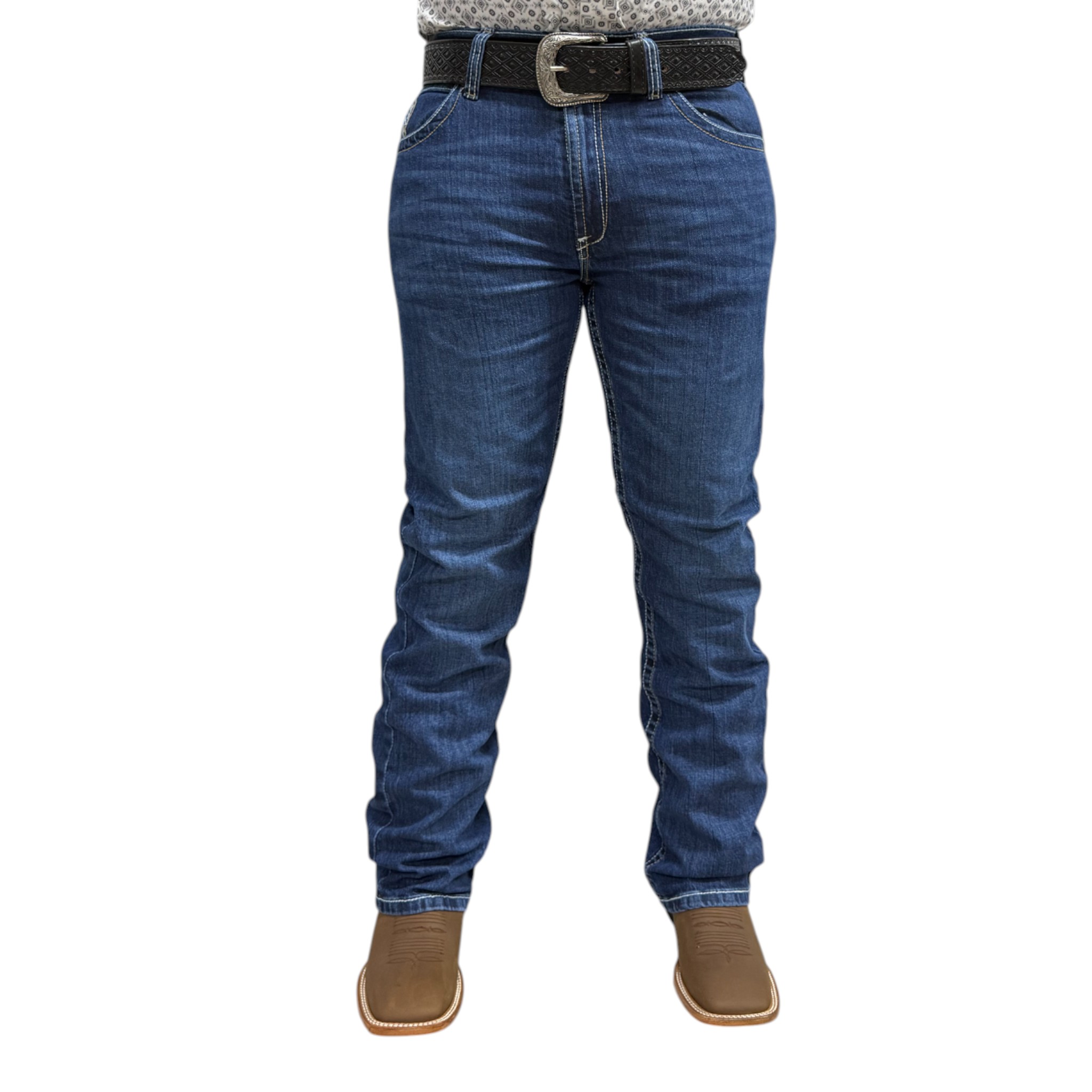 PANTALON KAJM MODELO CEBRUNO AZUL MARINO.