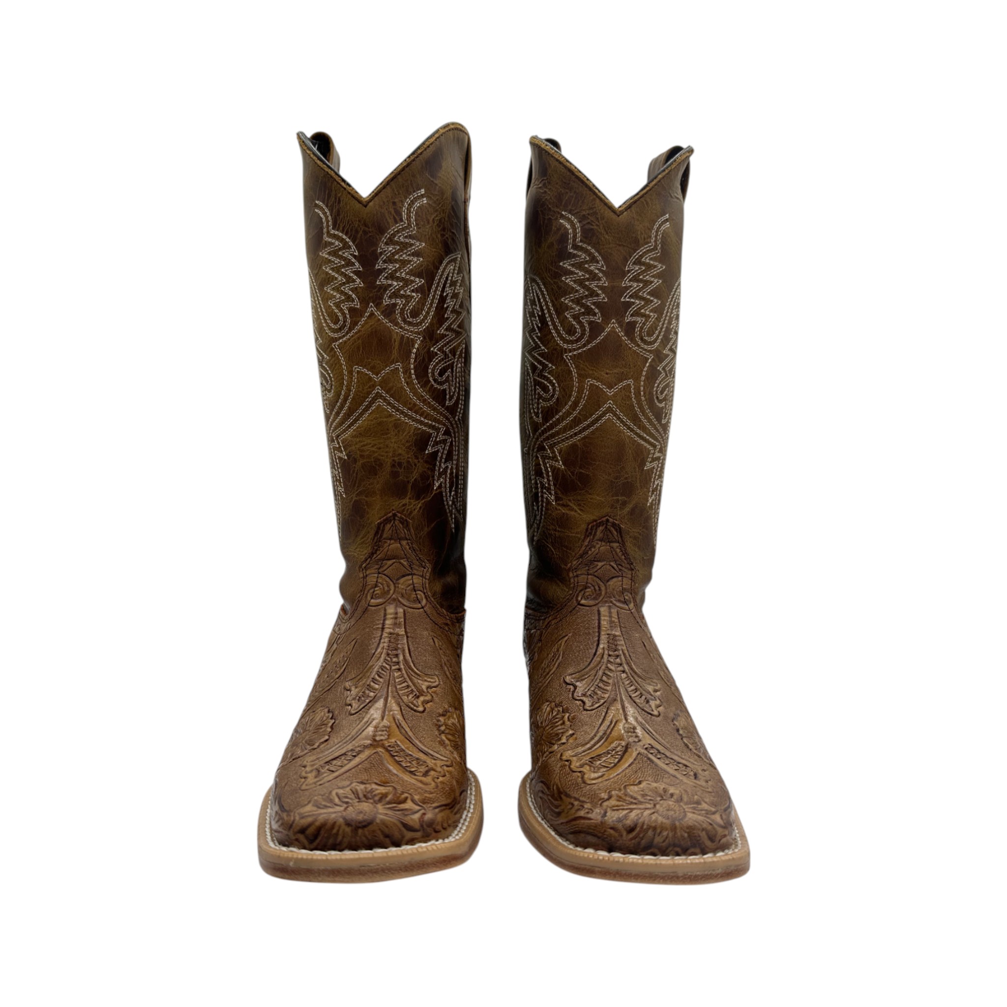 BOTA CABALLO DORADO 3782 CINCELADO MOJAVE NATURAL.