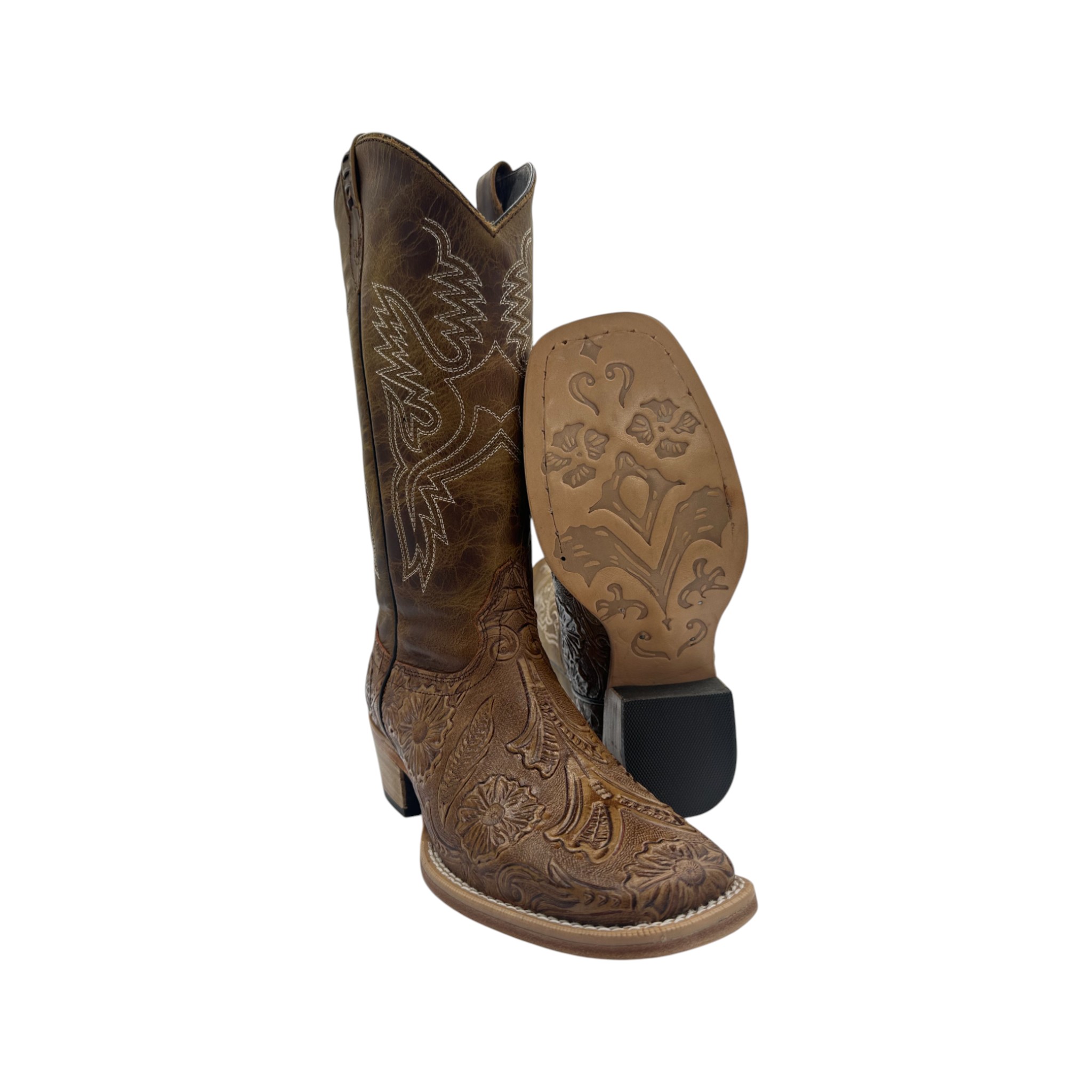 BOTA CABALLO DORADO 3782 CINCELADO MOJAVE NATURAL.