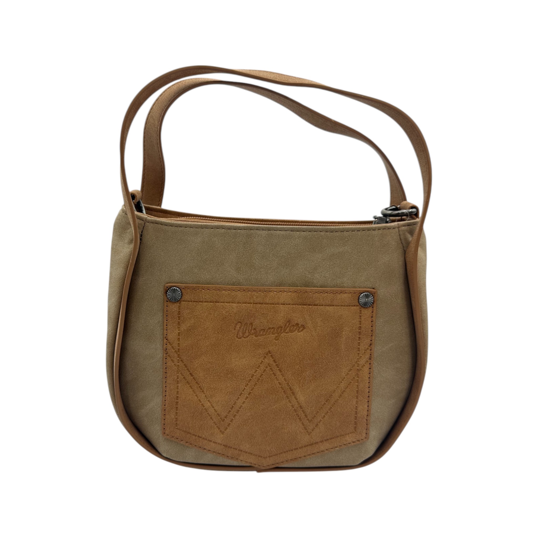 BOLSO WRANGLER PARA DAMA DE FLECOS BEIGE.