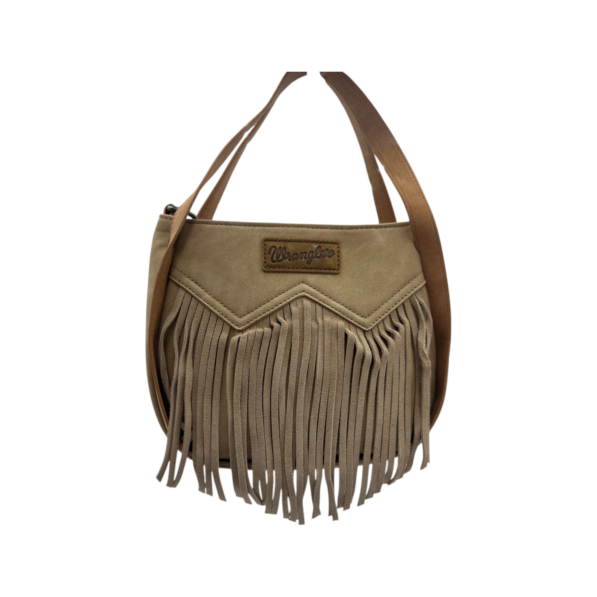 BOLSO WRANGLER PARA DAMA DE FLECOS BEIGE.