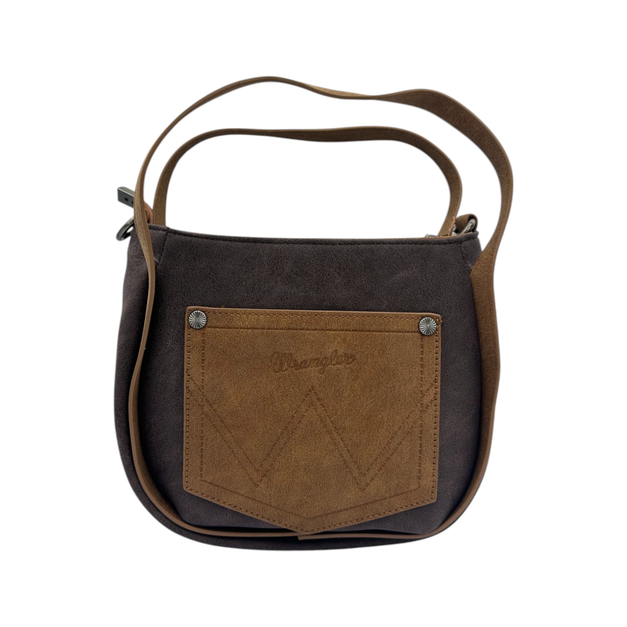 BOLSO WRANGLER PARA DAMA DE FLECOS CAFÉ.
