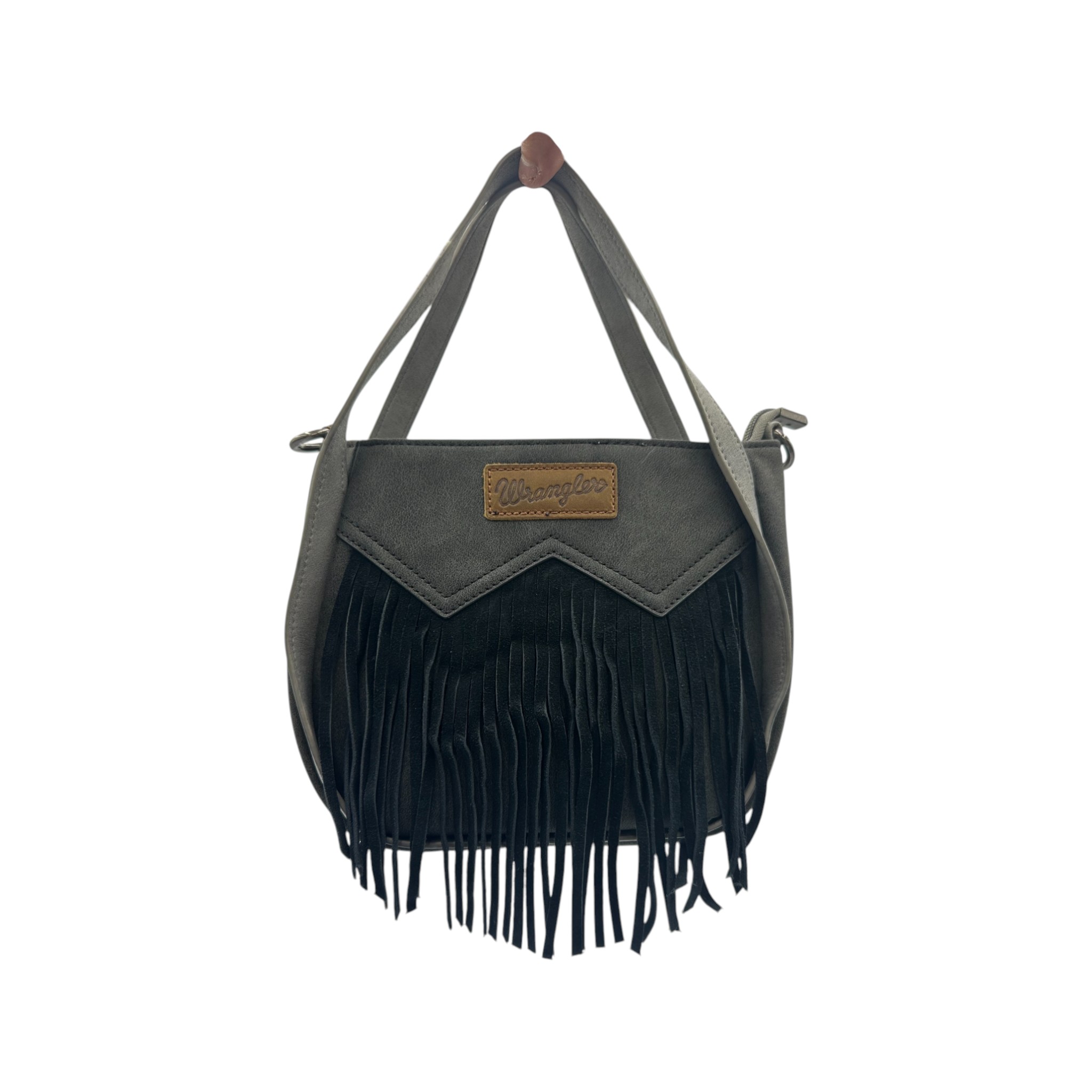 BOLSO WRANGLER PARA DAMA DE FLECOS GRIS.