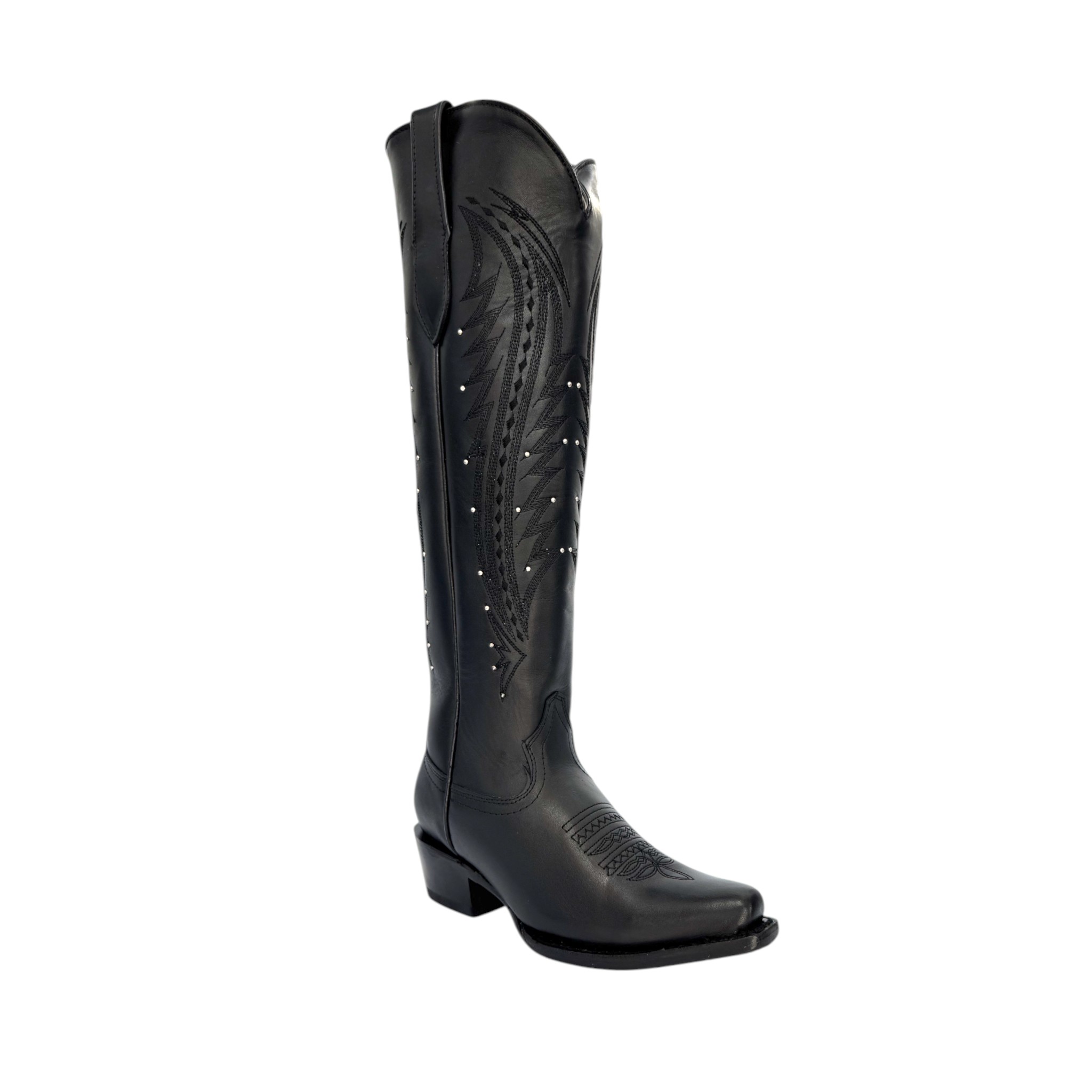 BOTA VAQUERO SM DE DAMA TUBO ALTO NEGRO