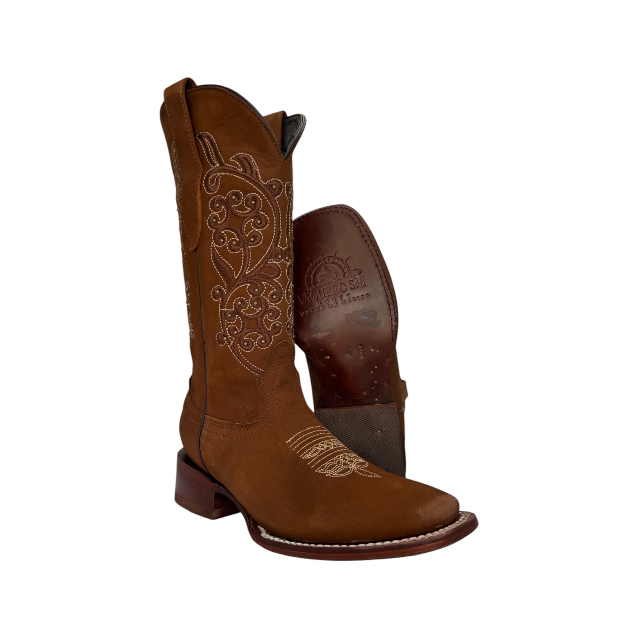 BOTA VAQUERO SM MODELO MARGARITA NOBUCK CANELA