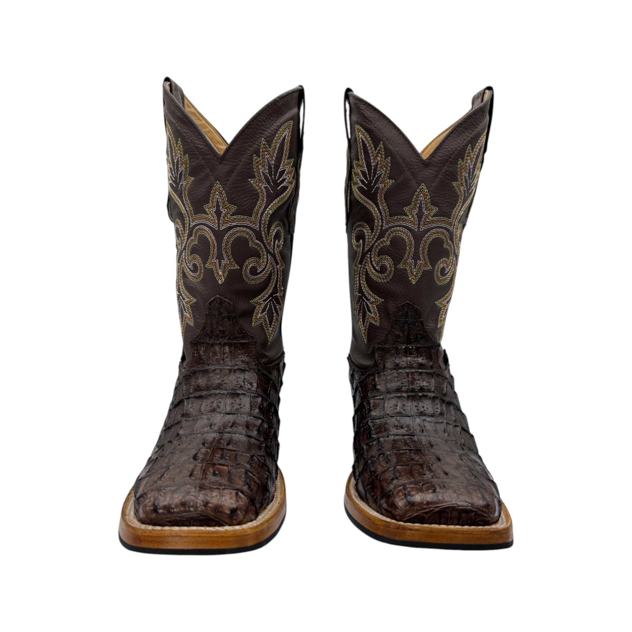 BOTA VAQUERO SM HORMA RODEO IMIT. COCODRILO CAFE.
