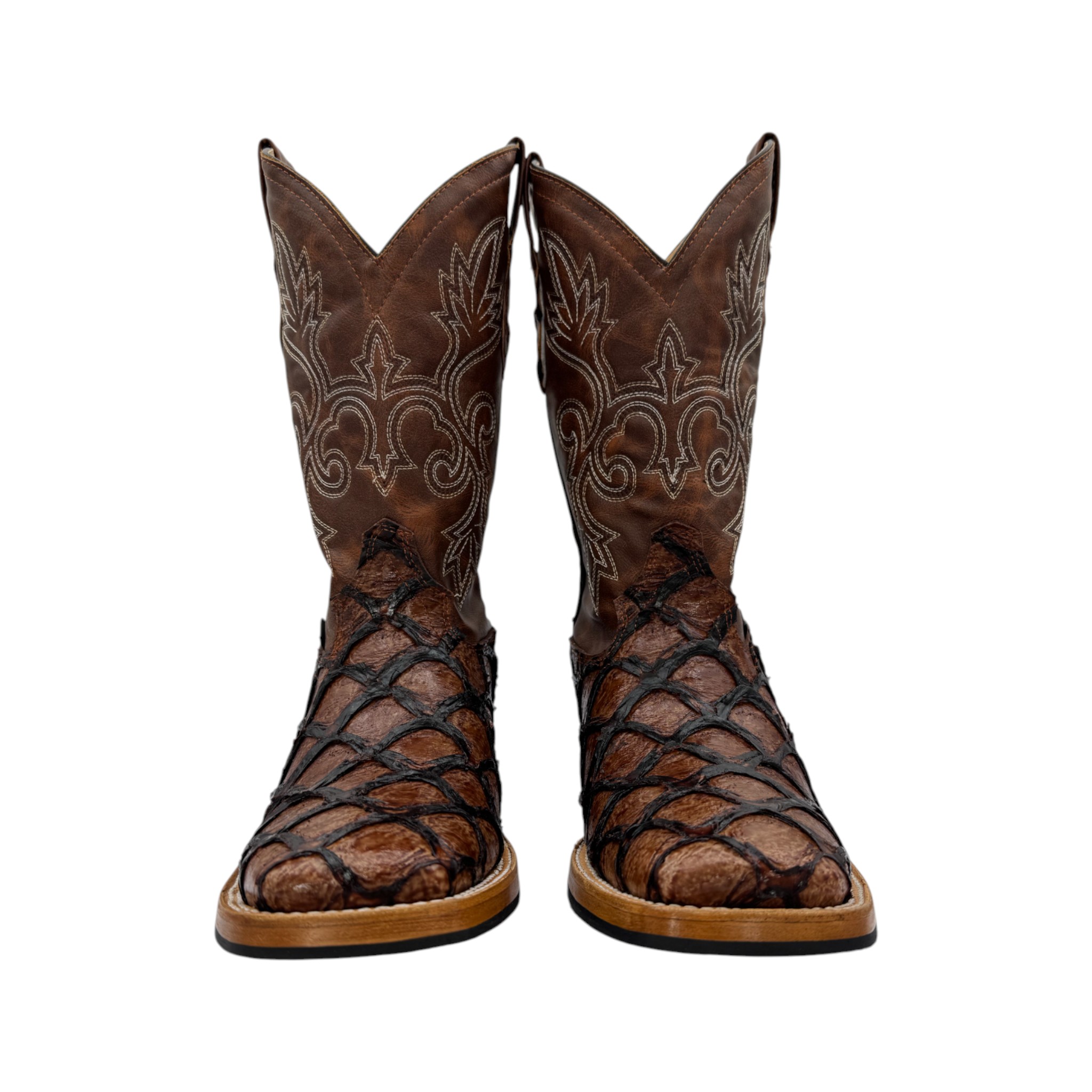 BOTA VAQUERO SM HORMA RODEO IMIT. PESCADO COÑAC.