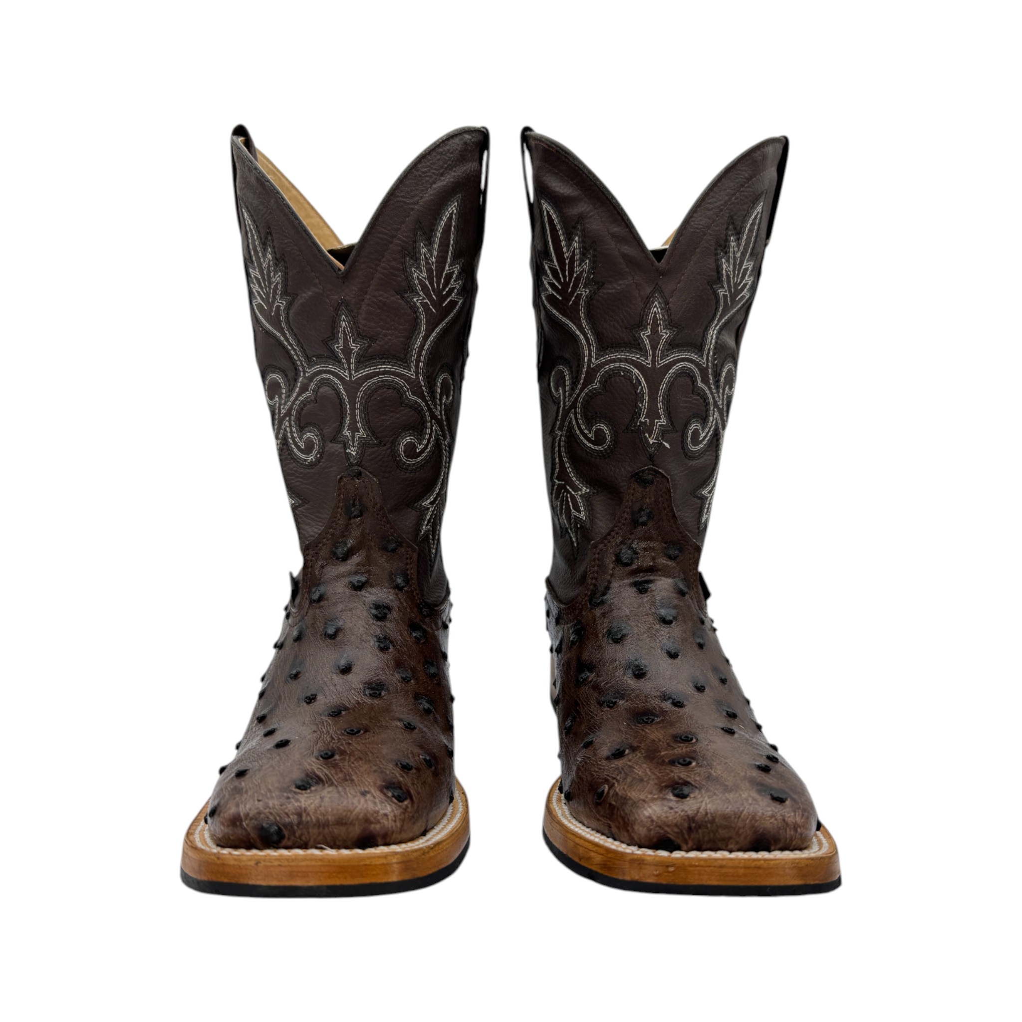 BOTA VAQUERO SM HORMA RODEO IMIT. AVESTRUZ CAFE C.