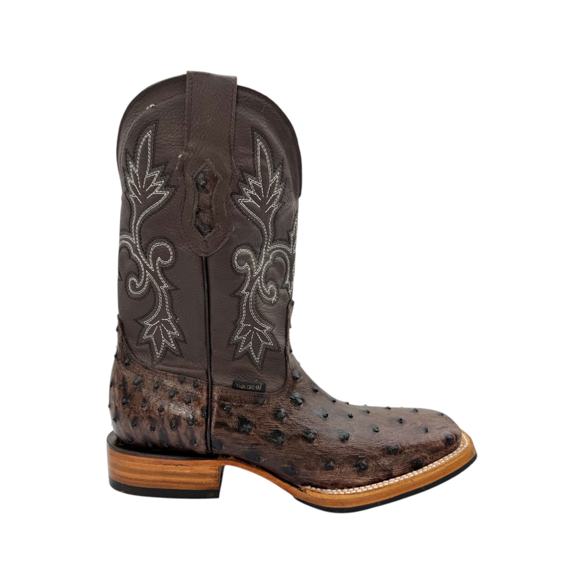 BOTA VAQUERO SM HORMA RODEO IMIT. AVESTRUZ CAFE C.