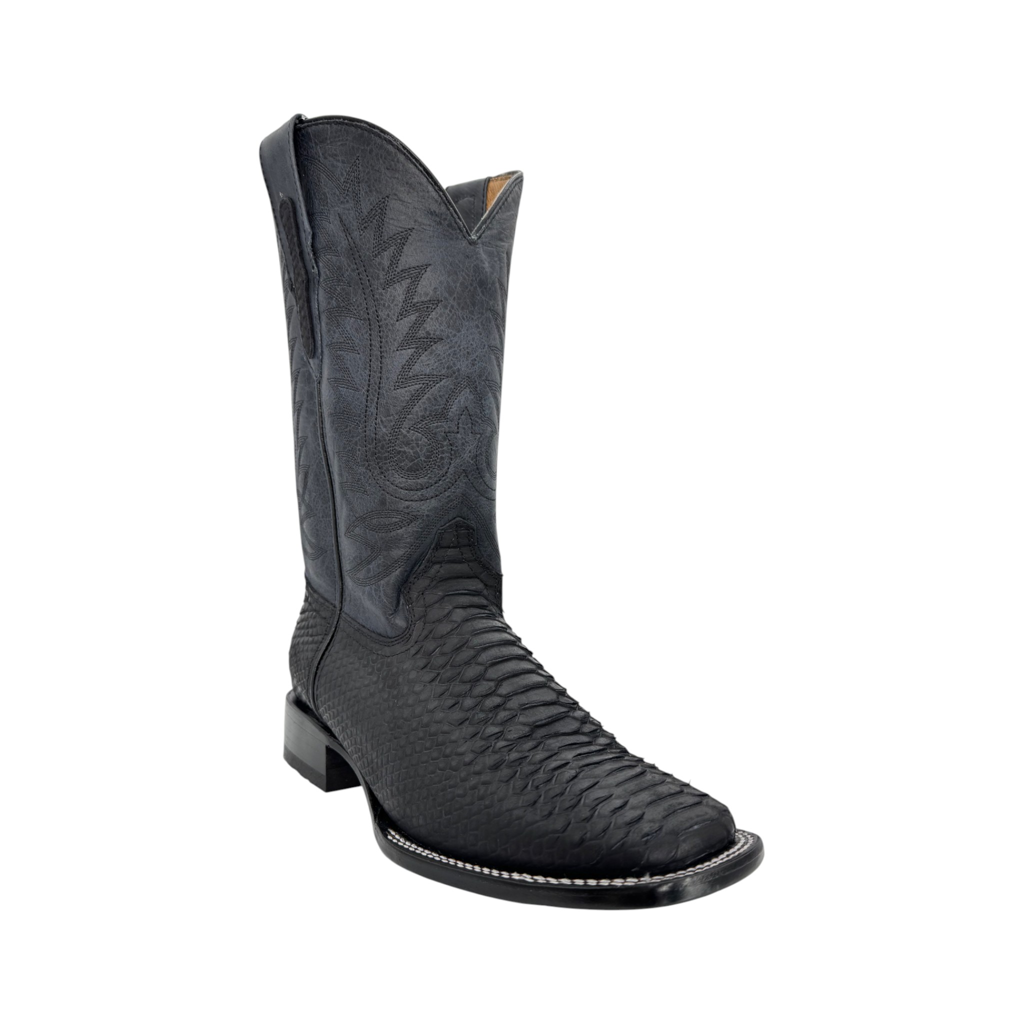 IMG_1060 BOTA REYWELT IMITACION PITON NEGRO.