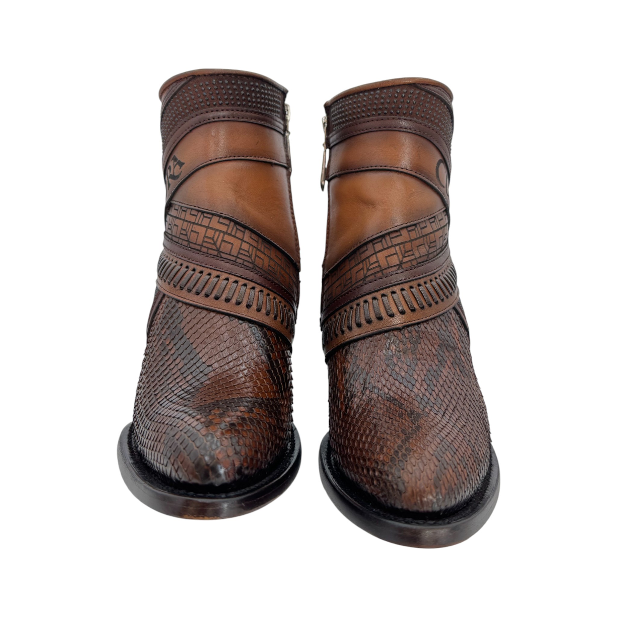 BOTIN TRADICIONAL EN PIEL GENUINA DE PITON PARA DAMA.