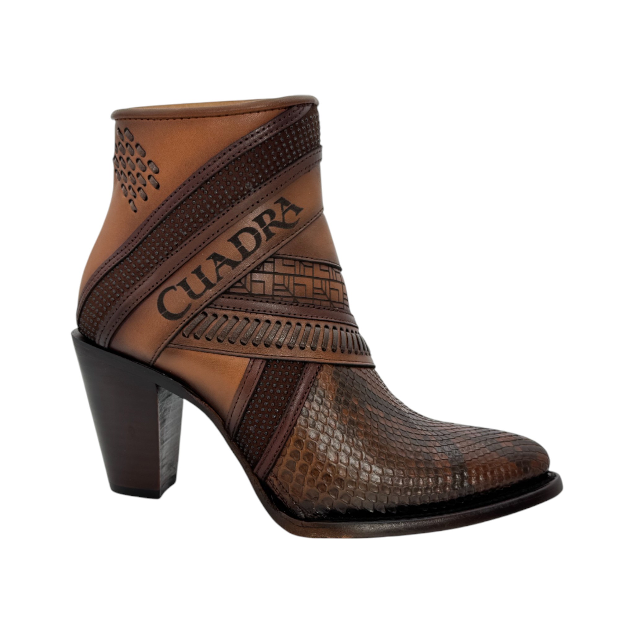 BOTIN TRADICIONAL EN PIEL GENUINA DE PITON PARA DAMA.