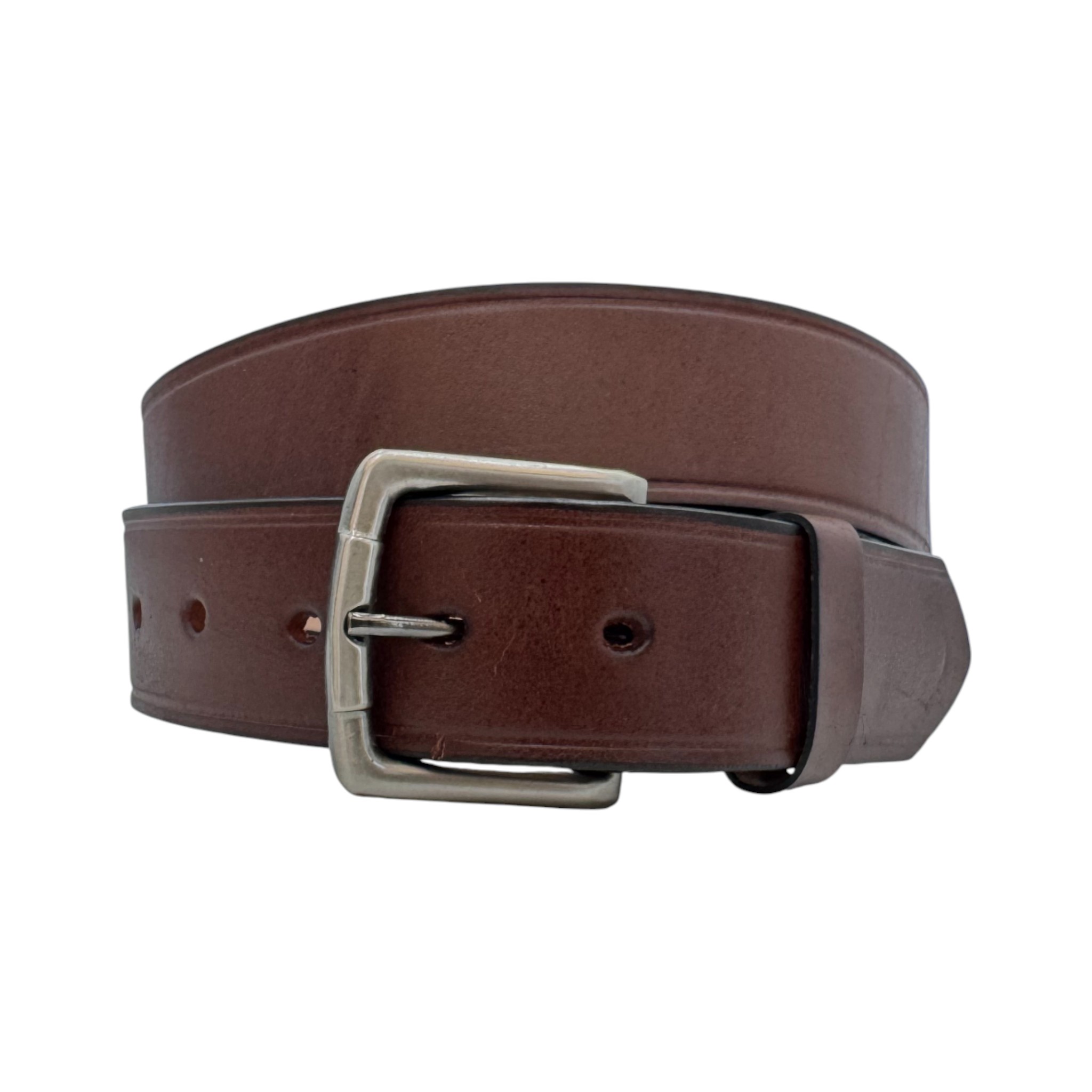 CINTO EN PIEL DE 40MM CAFÉ.