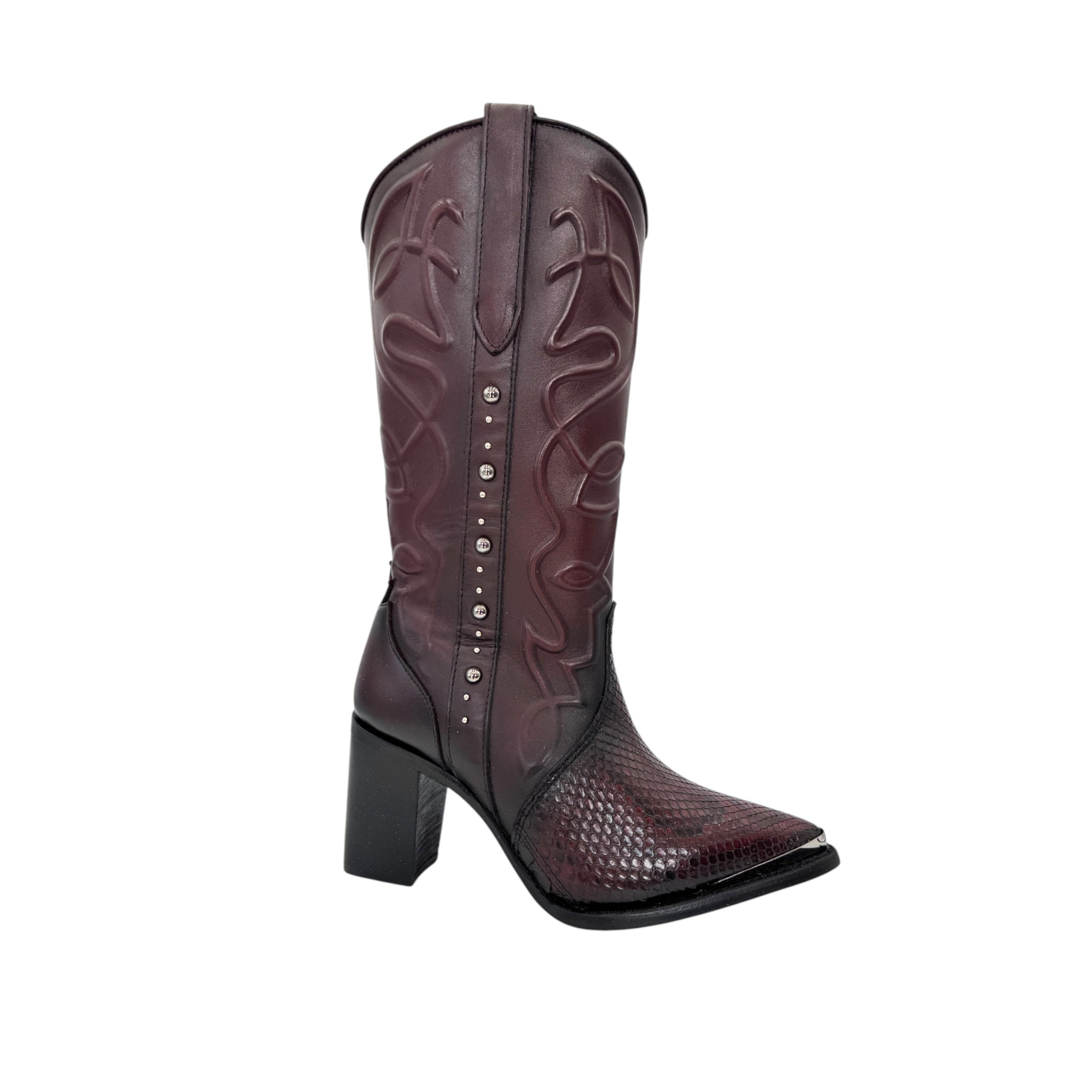 BOTA CASUAL EN PIEL GENUINA PARA DAMA EN PIEL DE PITON.