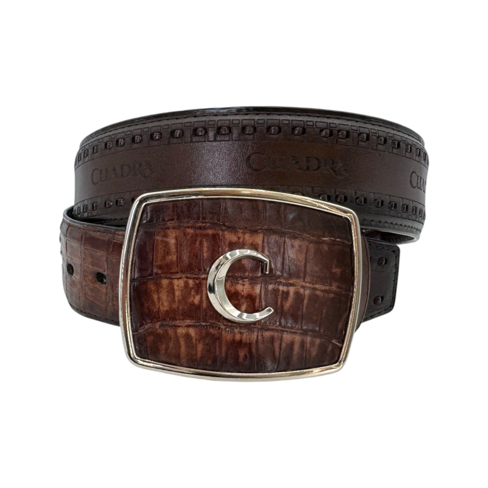 CINTURON VAQUERO PARA CABALLERO EN PIEL GENUINA DE FUSCUS.