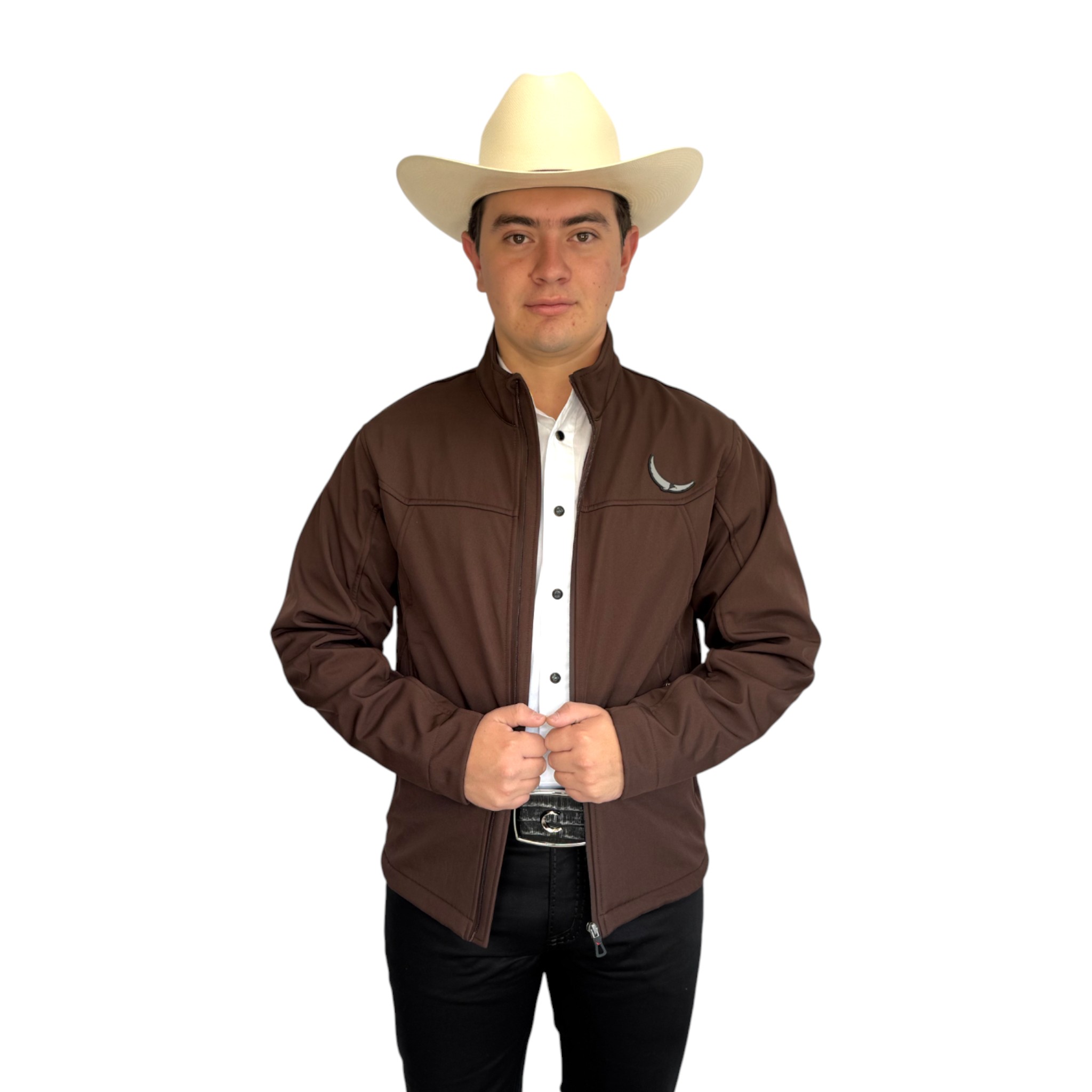 CHAMARRA MCALLEN CAFÉ SPANDEX.