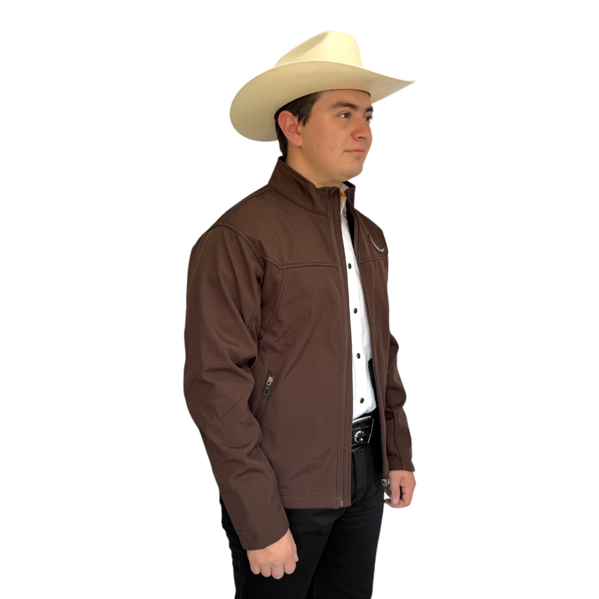 CHAMARRA MCALLEN CAFÉ SPANDEX.