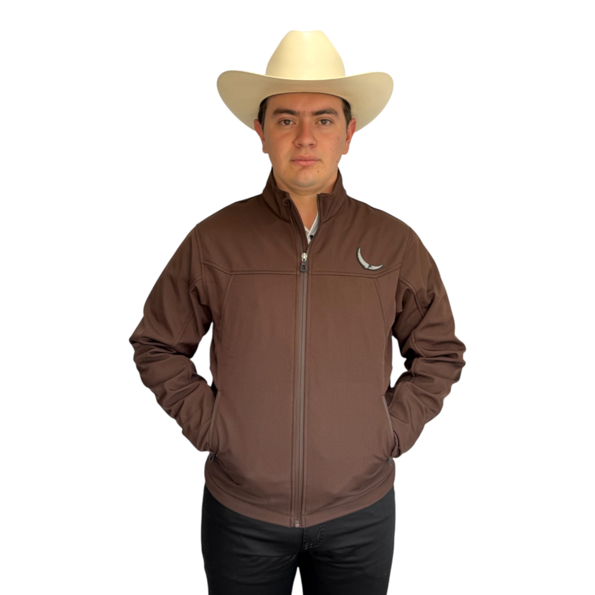 CHAMARRA MCALLEN CAFÉ SPANDEX.