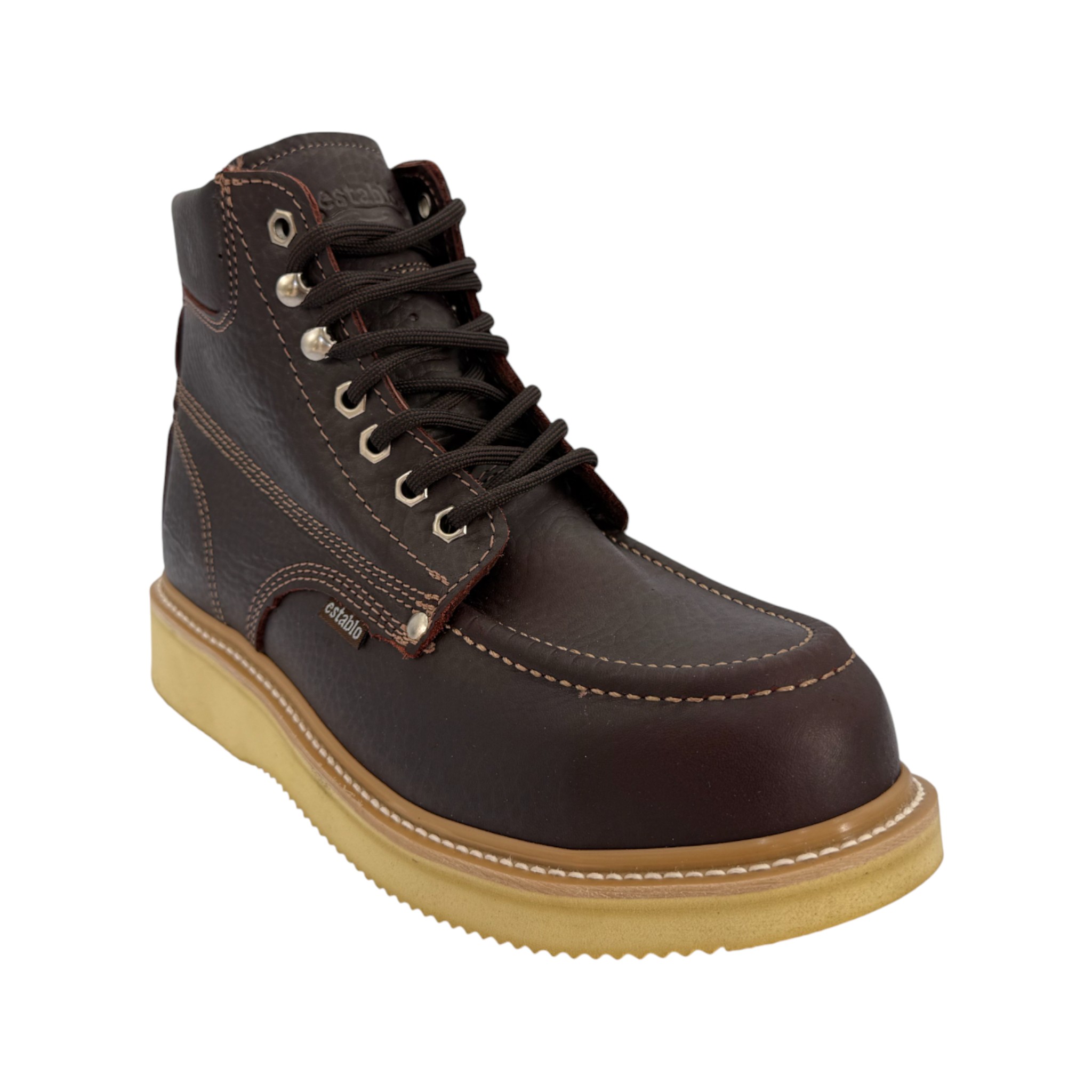 BOTA ESTABLO DE AGUJETA CON CASCO DE TRABAJO SHEDRON.