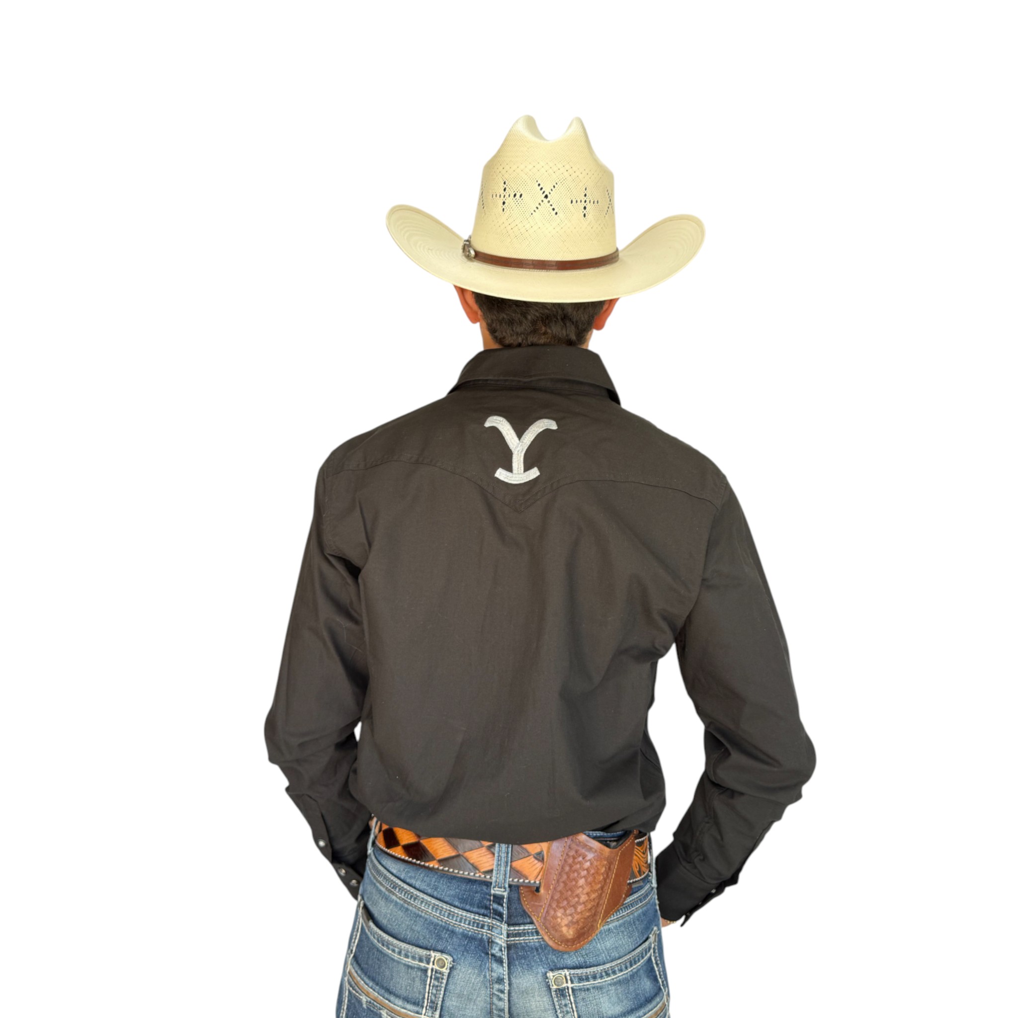 CAMISA YELLOWSTONE MODELO SCY015 NEGRO