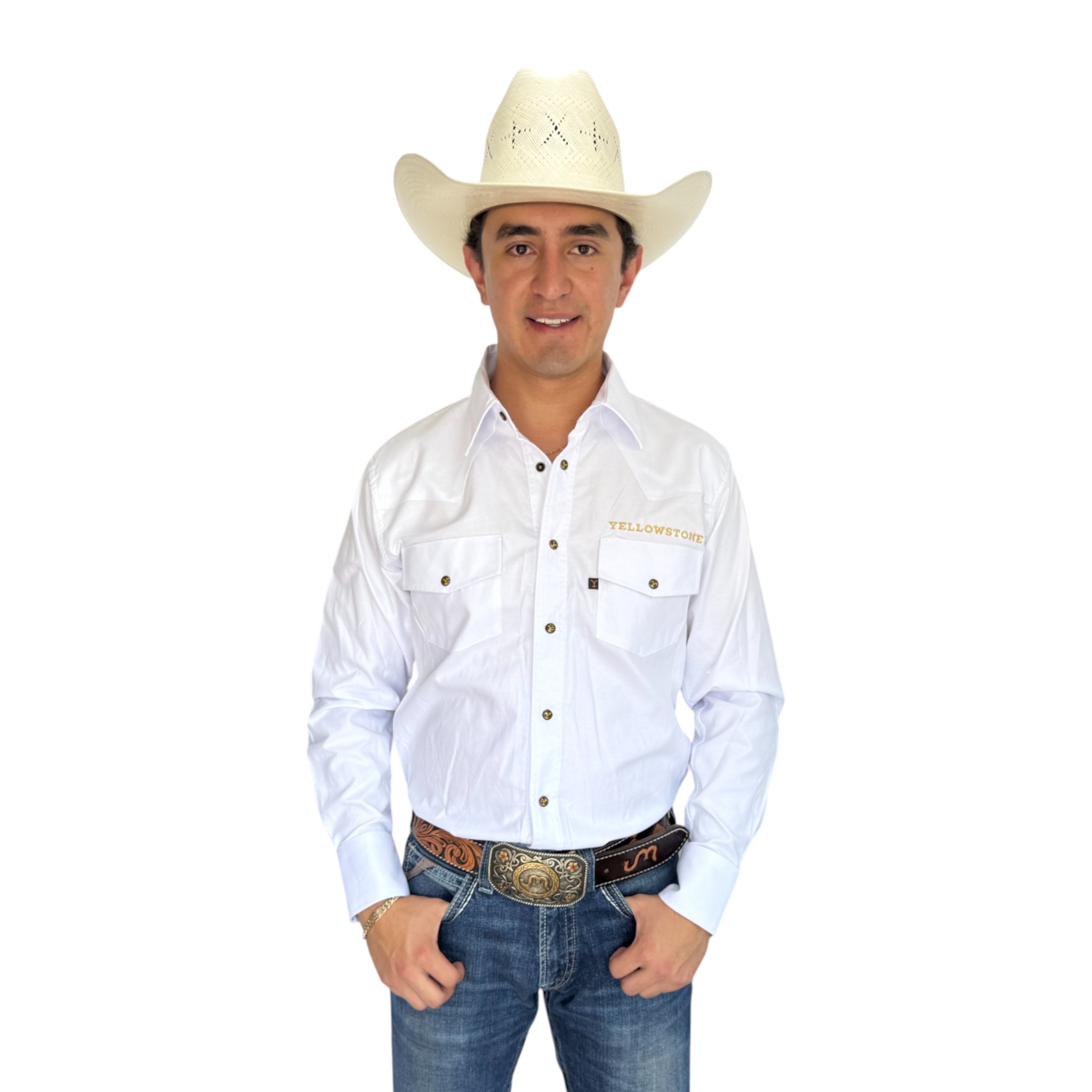 CAMISA YELLOWSTONE MODELO SCY015 BLANCO