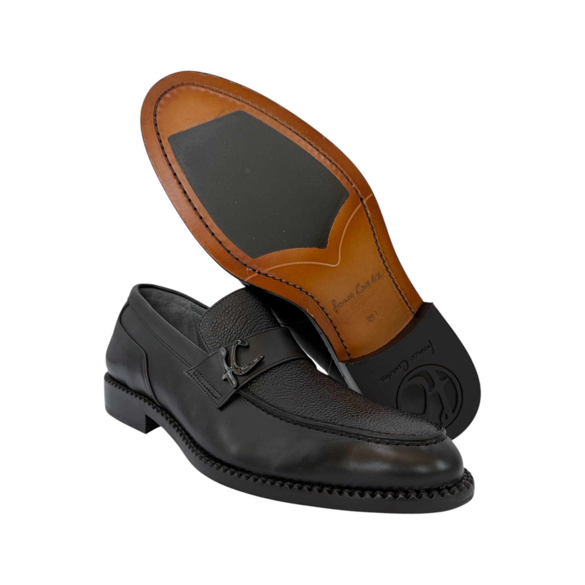 MOCASIN CUADRA EN PIEL GENUINA DE RES.