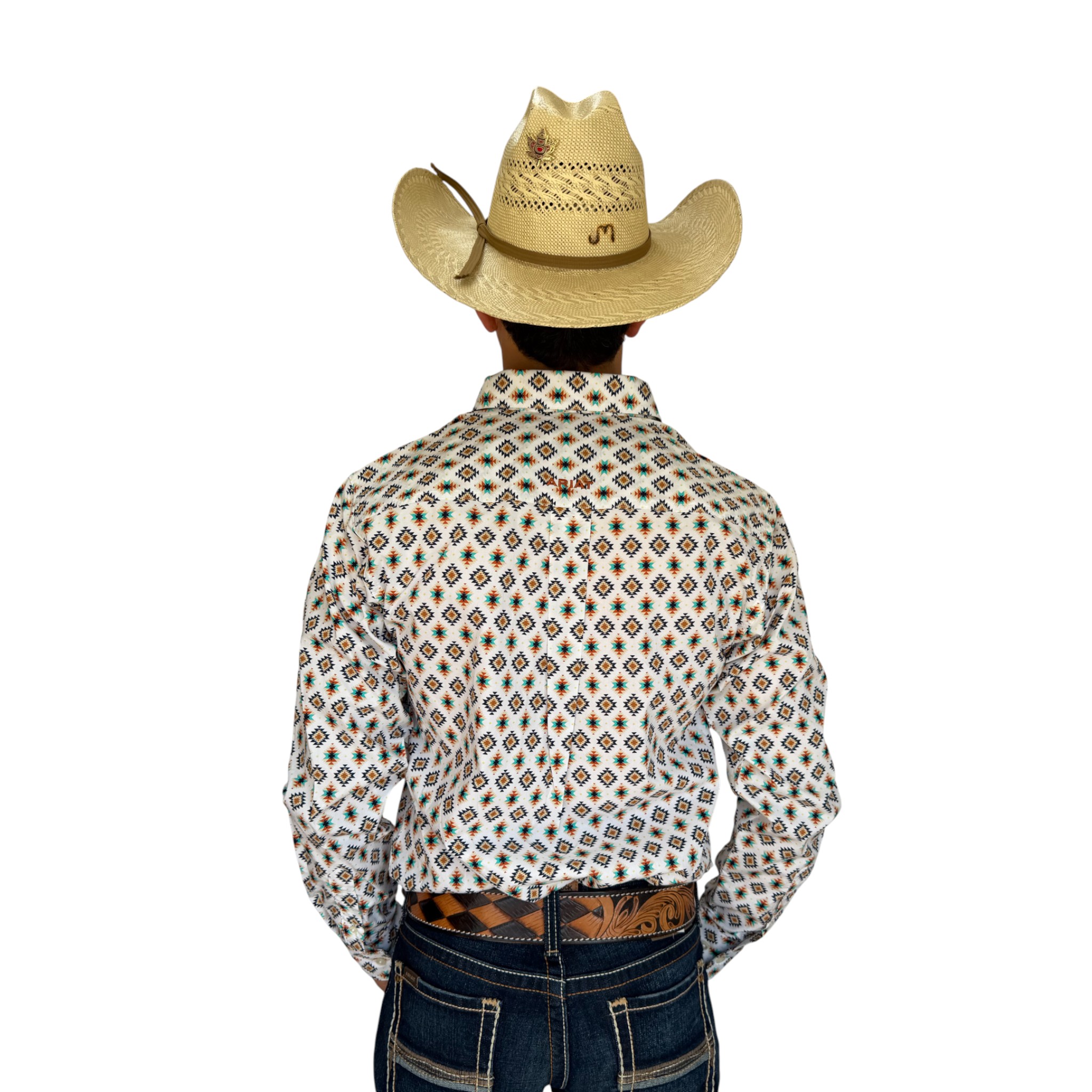 CAMISA ARIAT AJUSTADA CORTE FITTED.