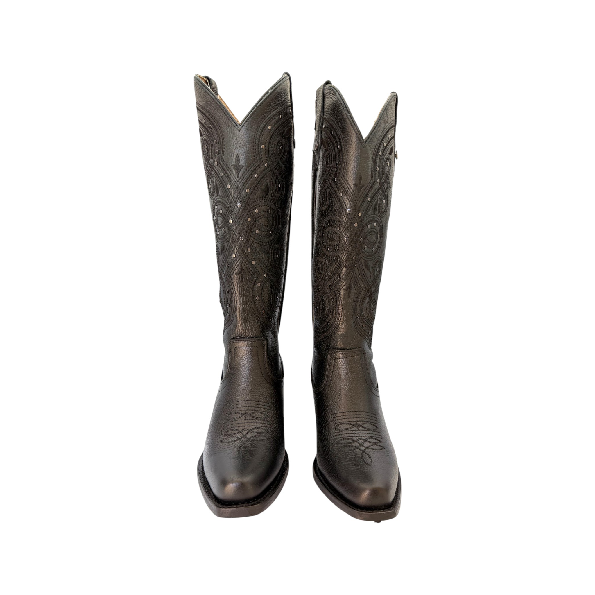 BOTA AGAVERO DAMA ESPAÑOLA NEGRO.