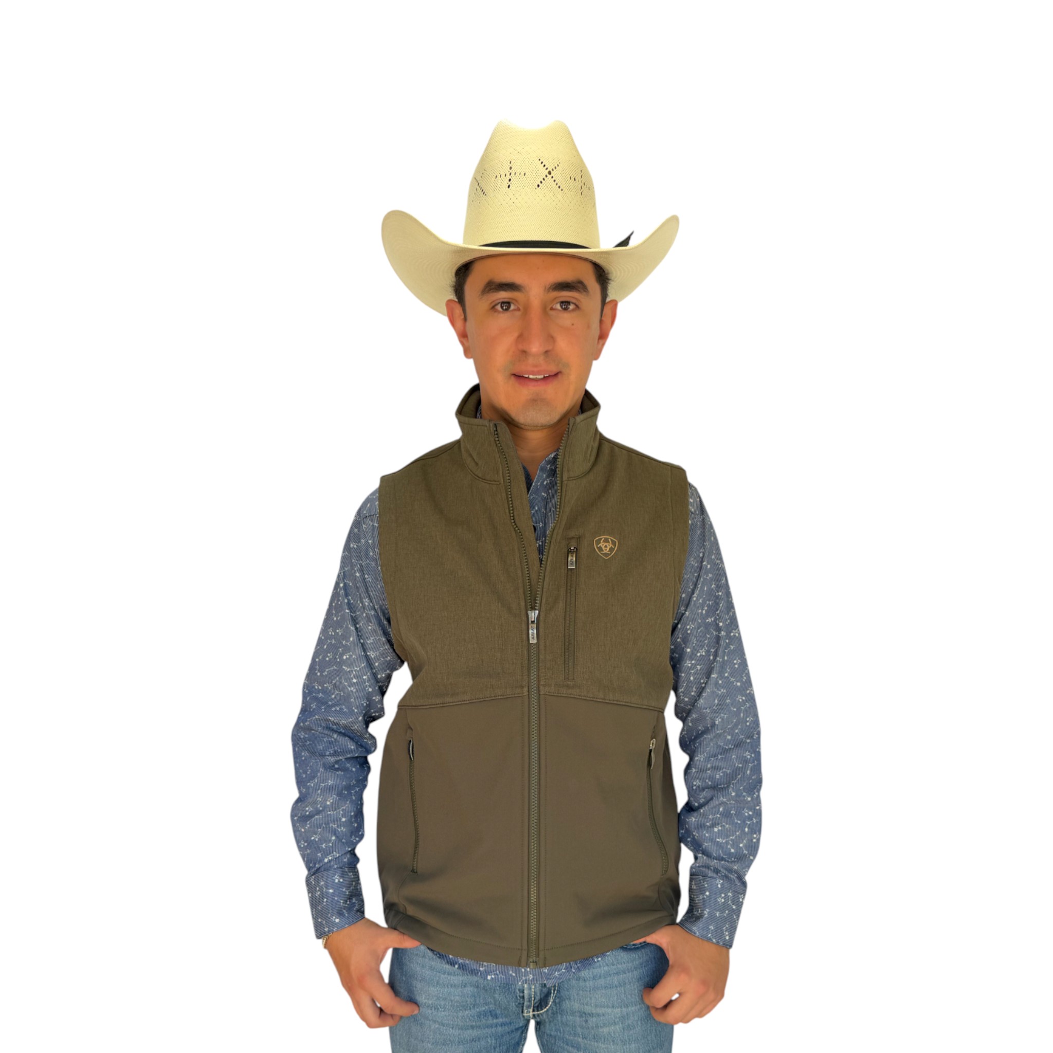 CHALECO CABALLERO SOFTSHELL COLOR OLIVO