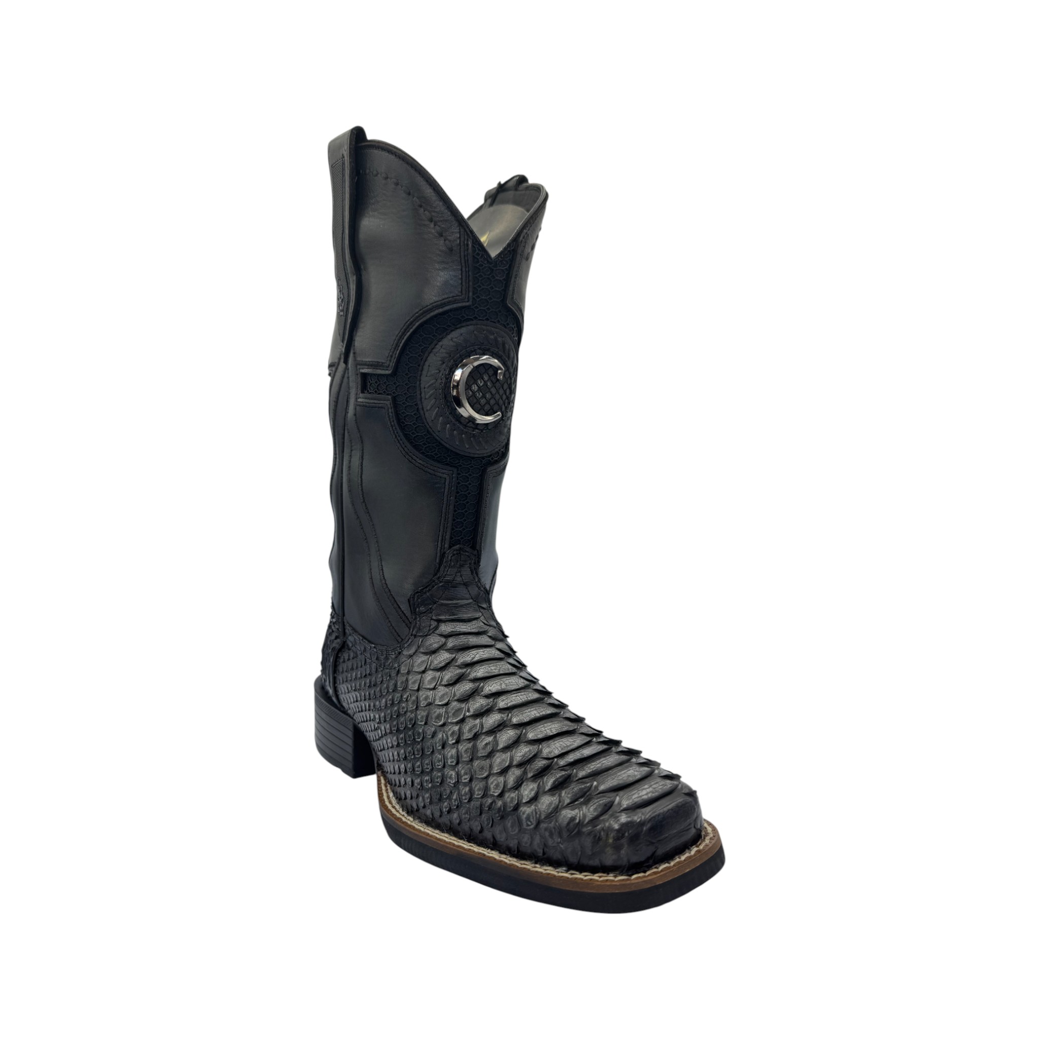 BOTA RODEO EN PIEL GENUINA DE PITÓN PARA CABALLERO