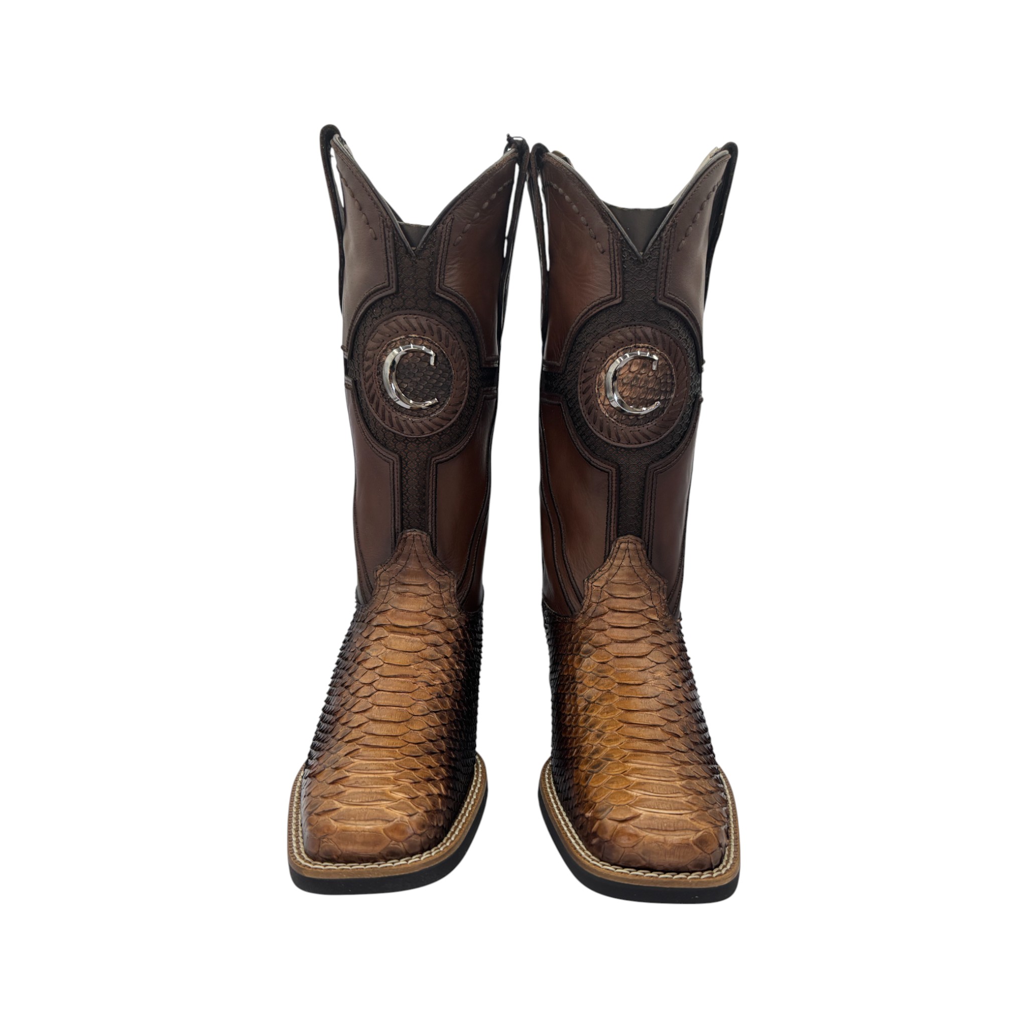 BOTA RODEO EN PIEL GENUINA DE PITÓN PARA CABALLERO