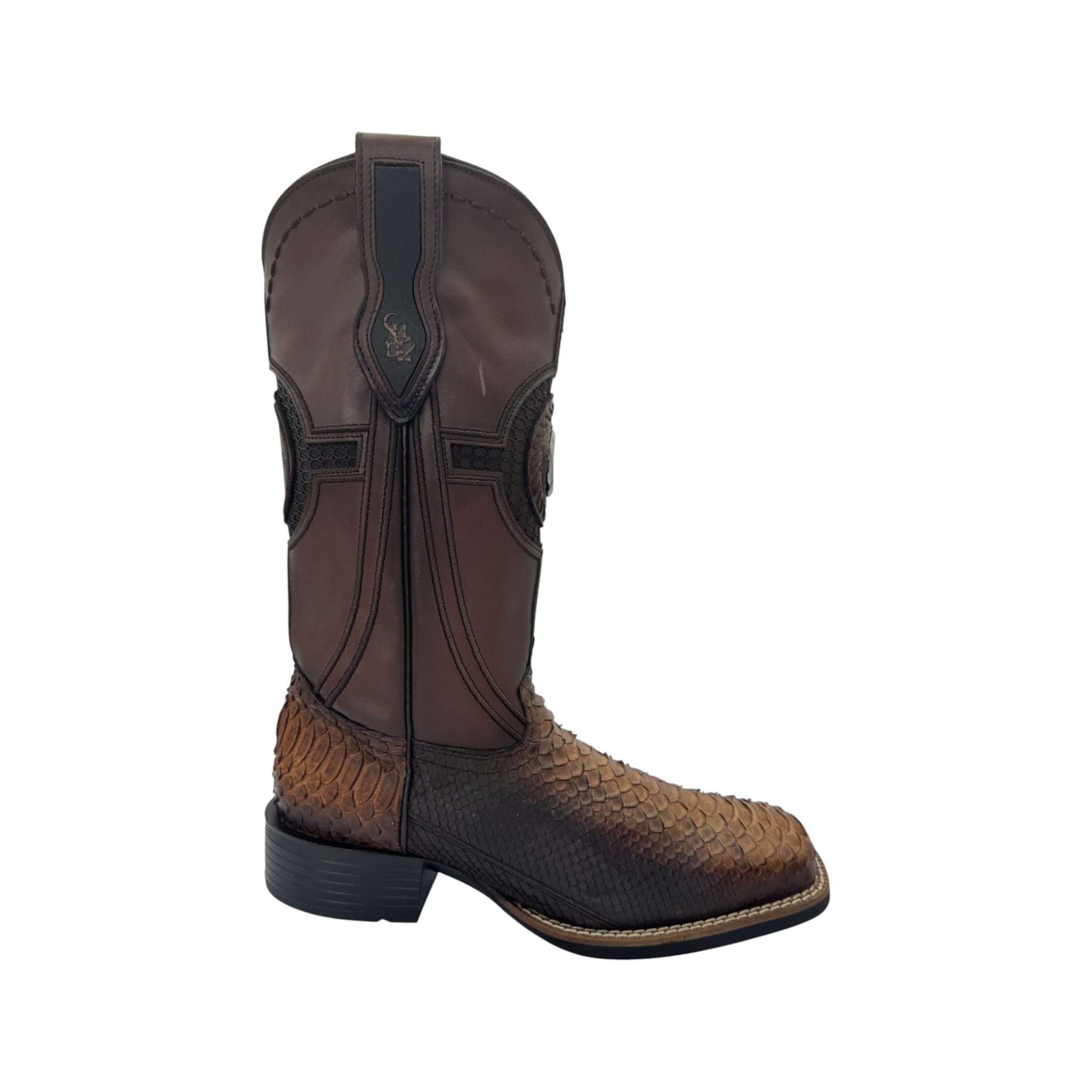 BOTA RODEO EN PIEL GENUINA DE PITÓN PARA CABALLERO