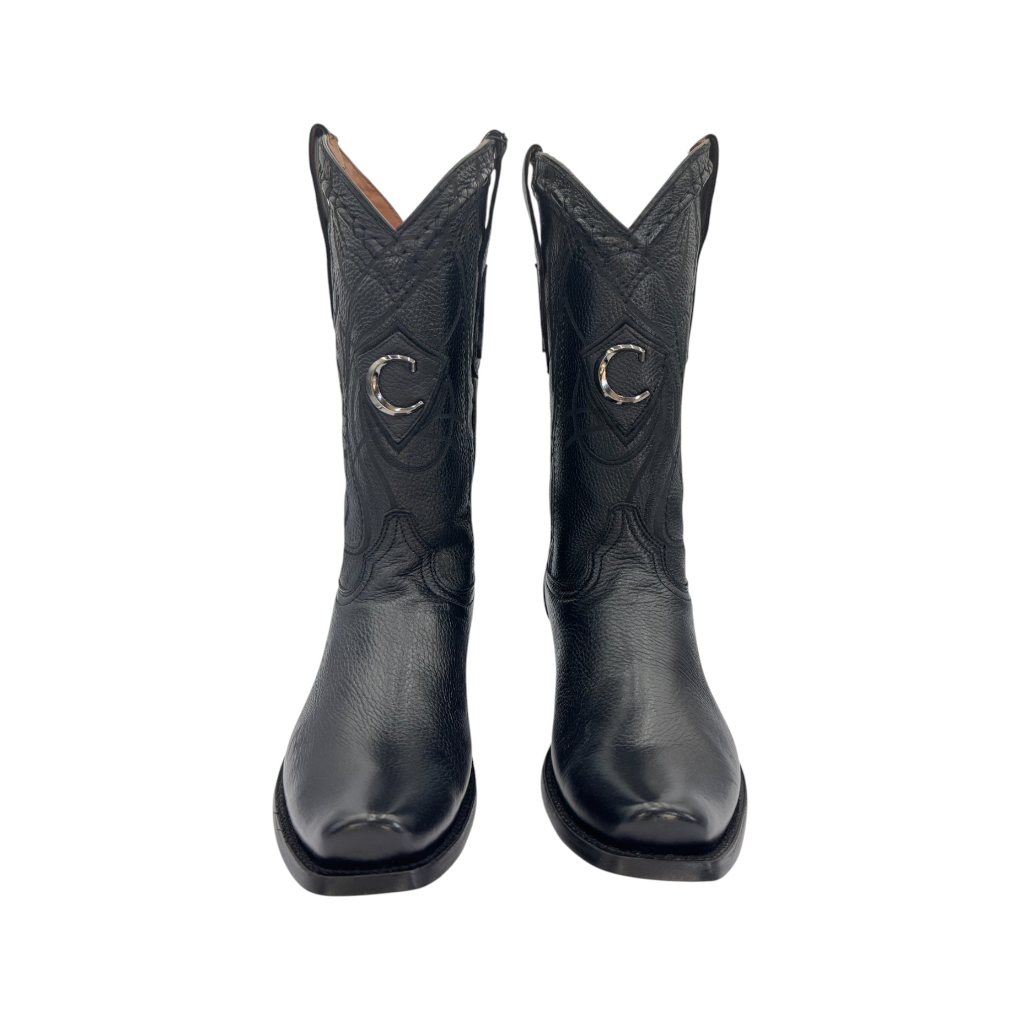 BOTA TRADICIONAL EN PIEL GENUINA DE VENADO PARA CABALLERO.