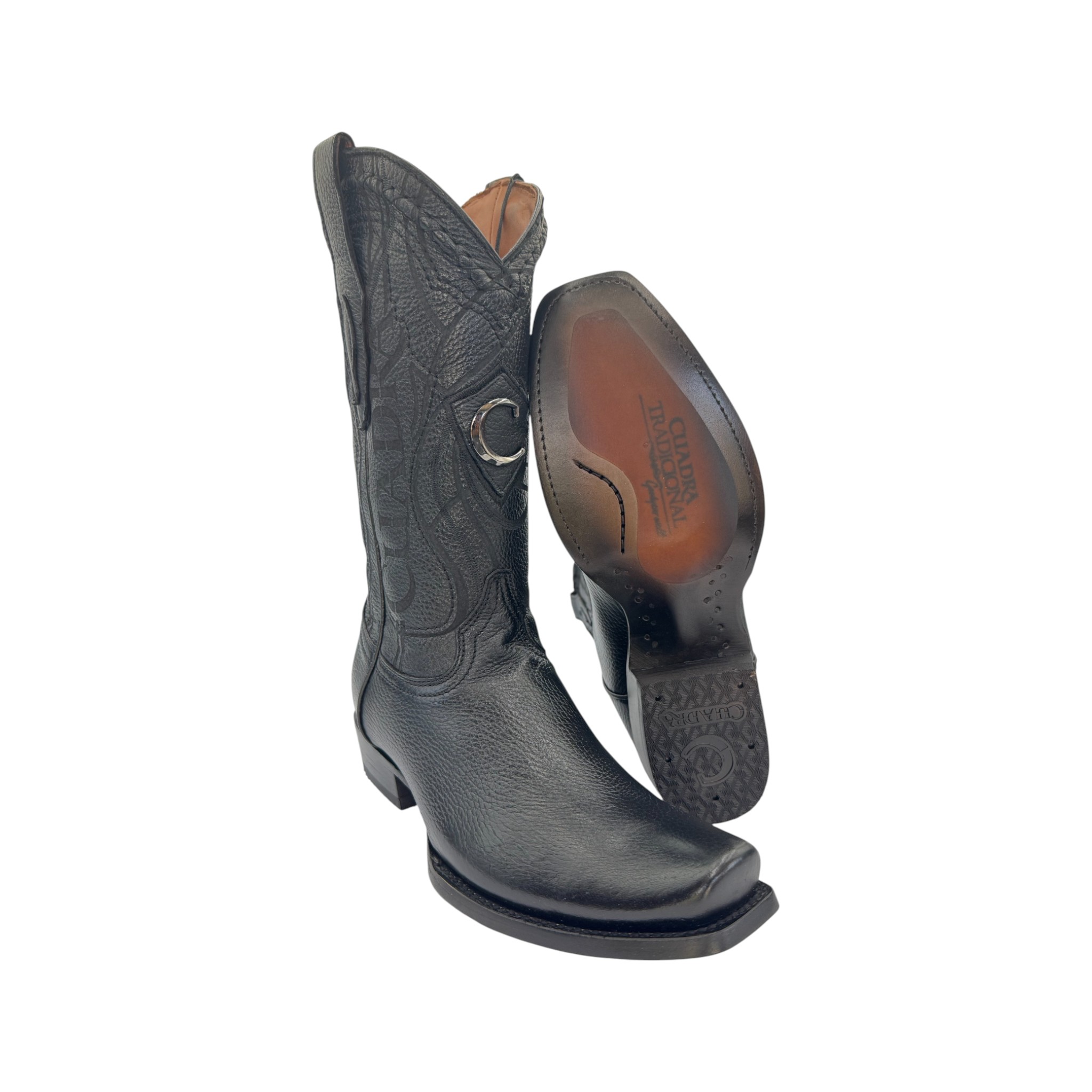 BOTA TRADICIONAL EN PIEL GENUINA DE VENADO PARA CABALLERO.