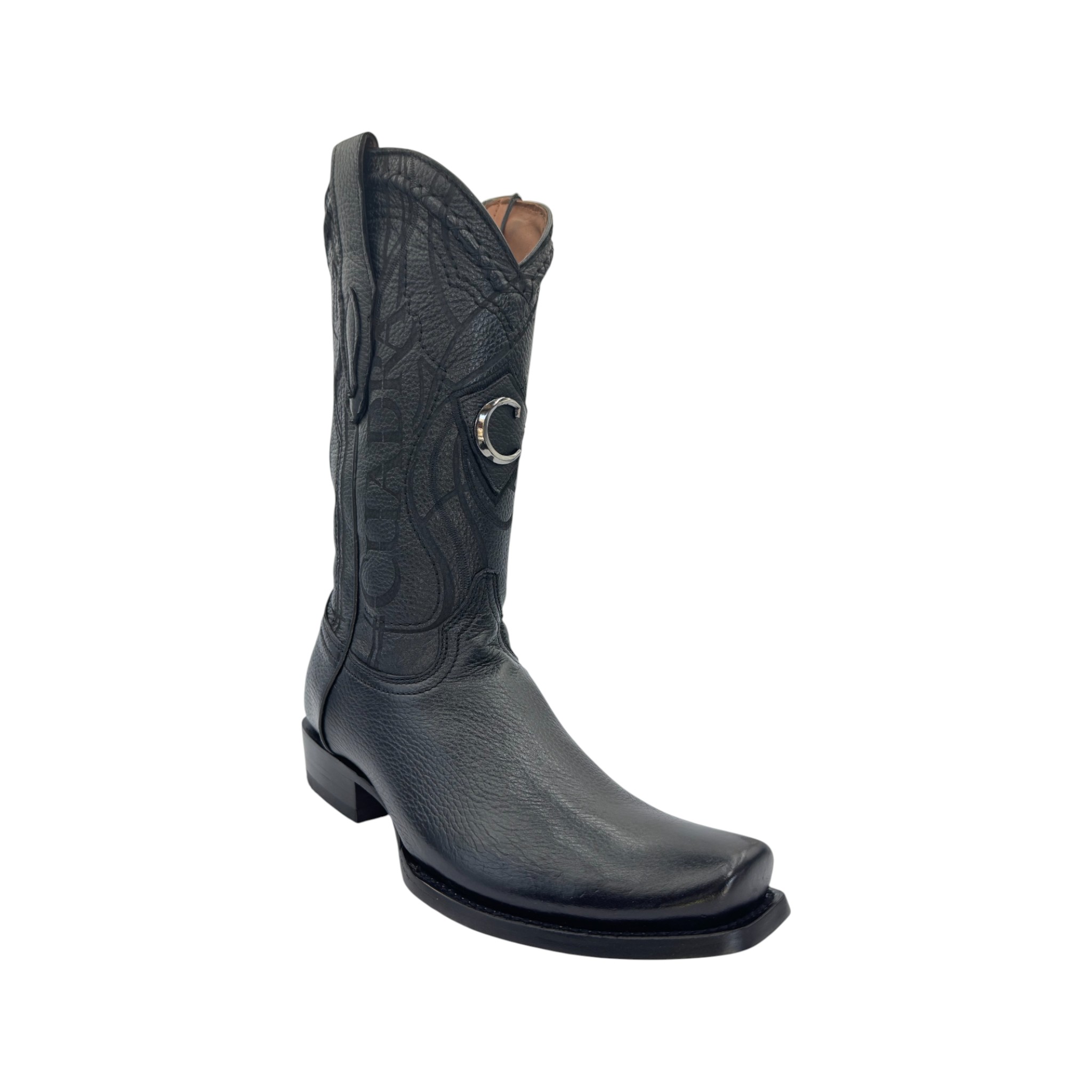 BOTA TRADICIONAL EN PIEL GENUINA DE VENADO PARA CABALLERO.