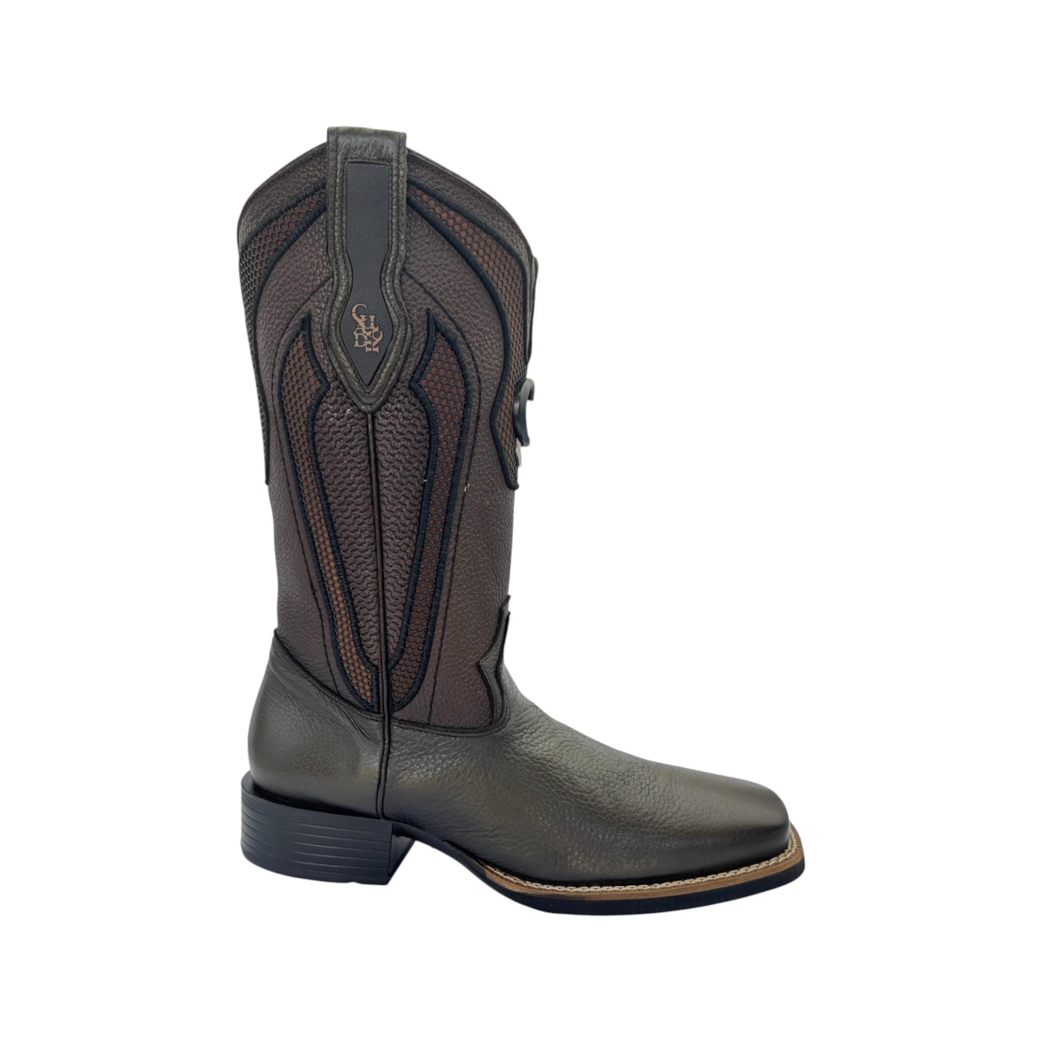 IMG_0378-Photoroom BOTA CUADRA RODEO DE CABALLERO EN PIEL GENUINA DE VENADO.