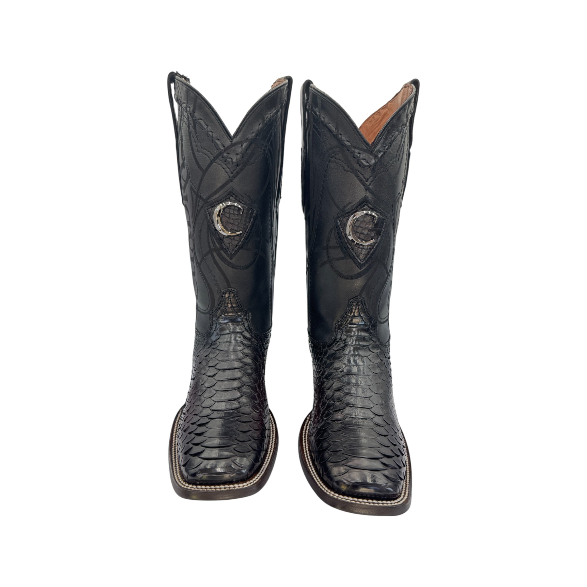 BOTA RODEO EN PIEL GENUINA DE PITÓN PARA CABALLERO.