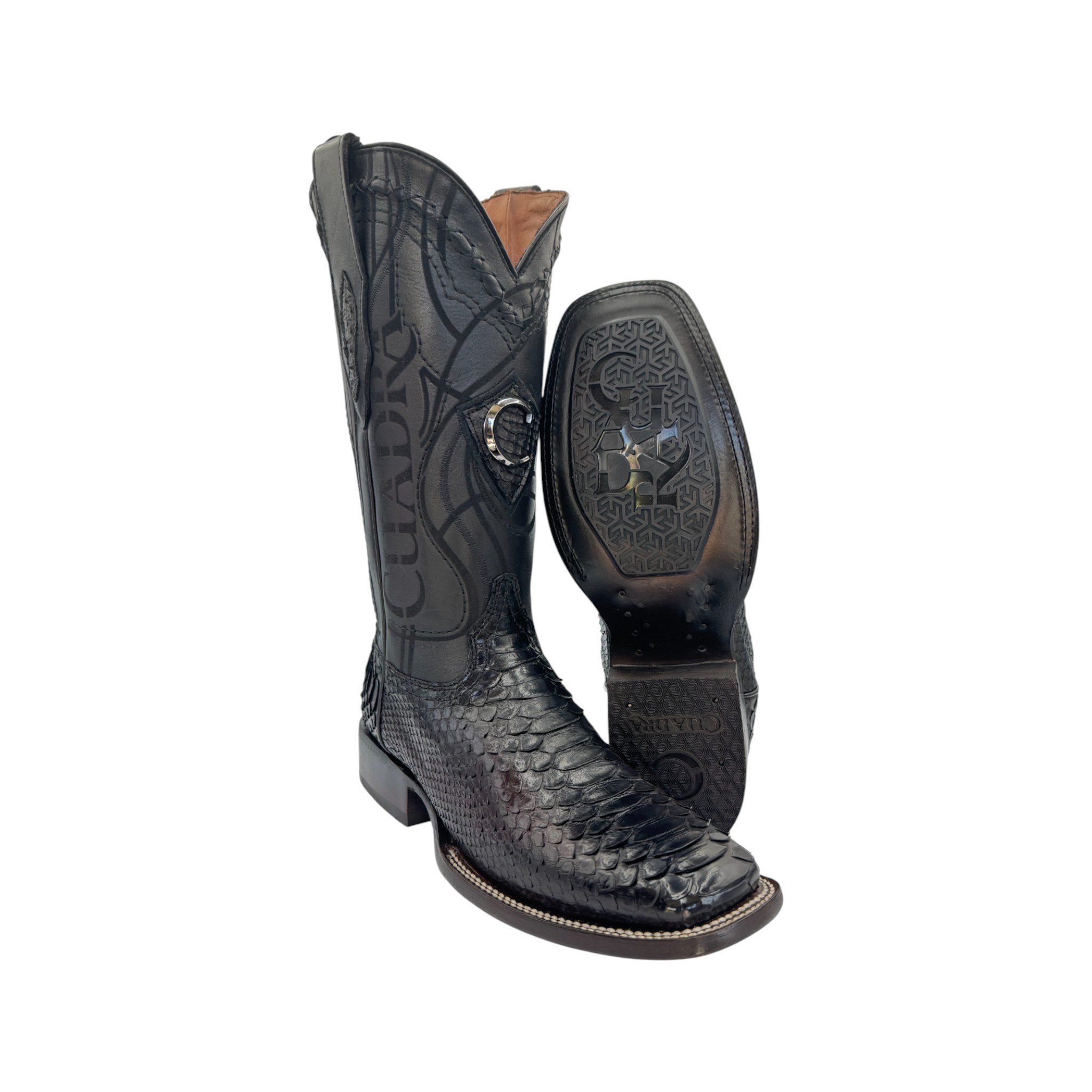 BOTA RODEO EN PIEL GENUINA DE PITÓN PARA CABALLERO.