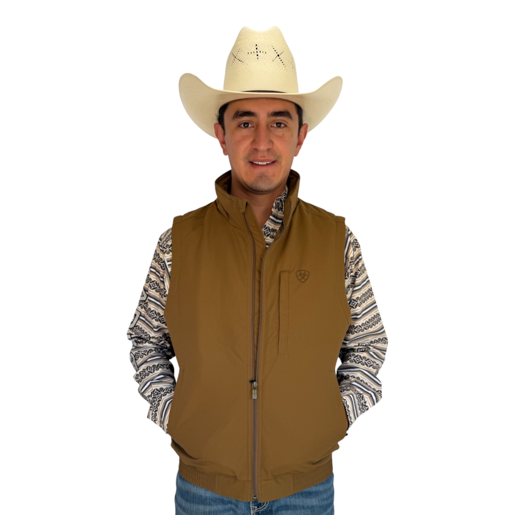 CHALECO ARIAT CABALLERO SOFTSHELL COLOR CAMEL